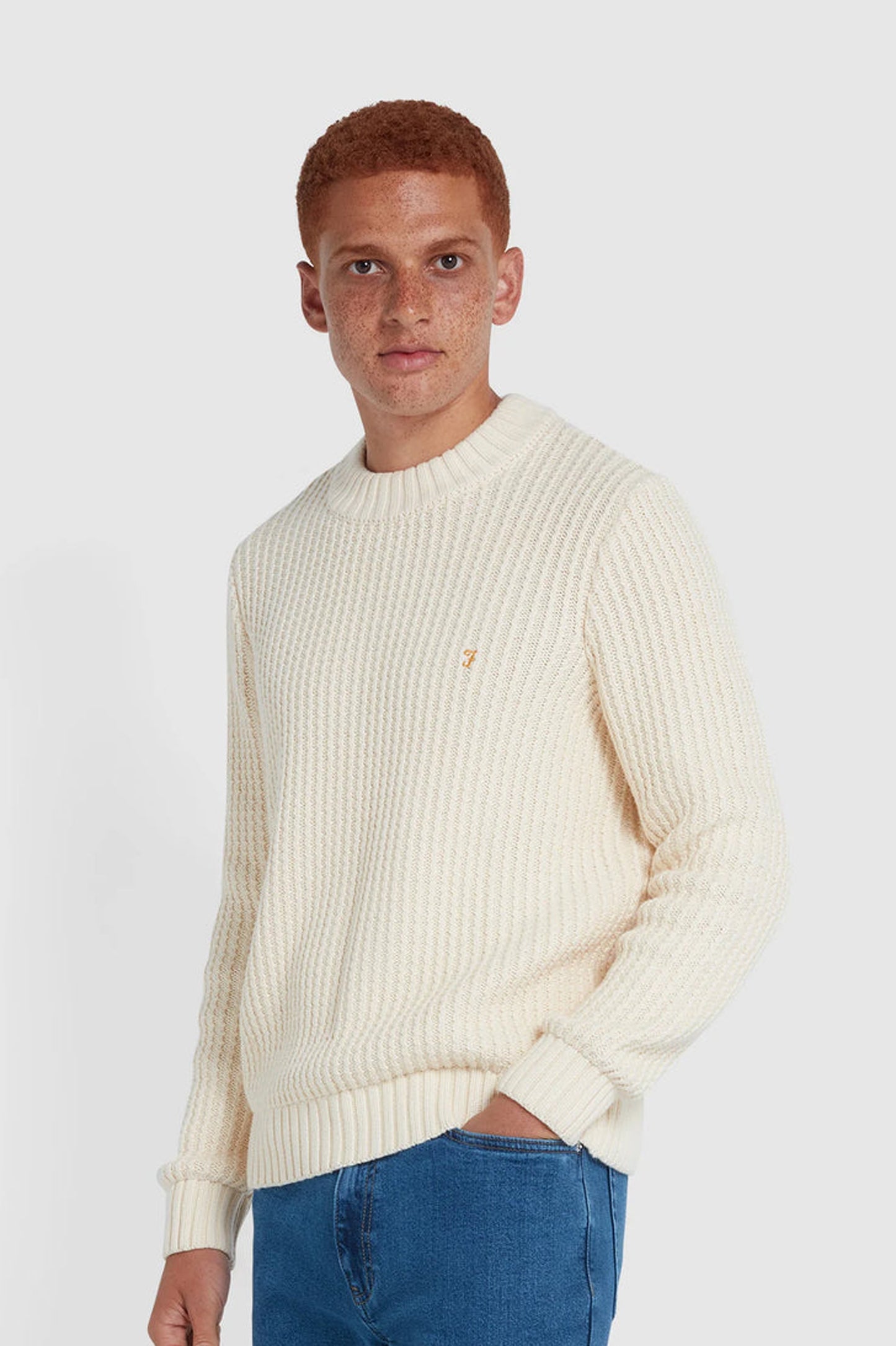 Farah Burlington Fisherman Knit Sweater