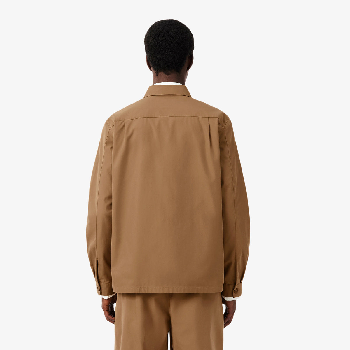 Lacoste Cotton Blend Twill Overshirt
