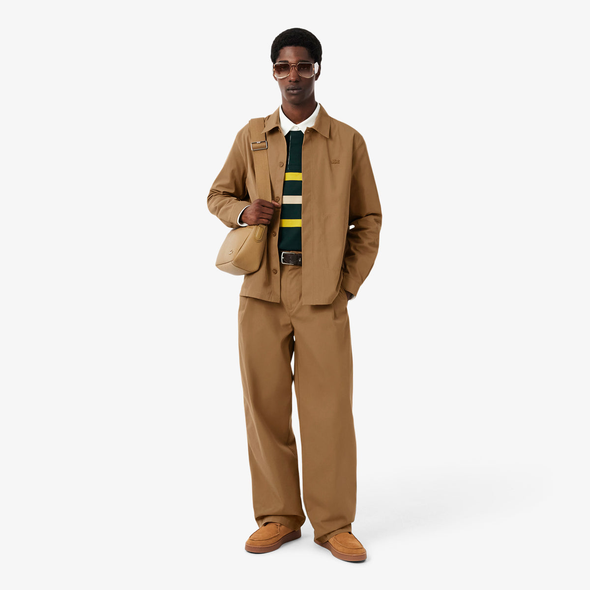 Lacoste Cotton Blend Twill Overshirt