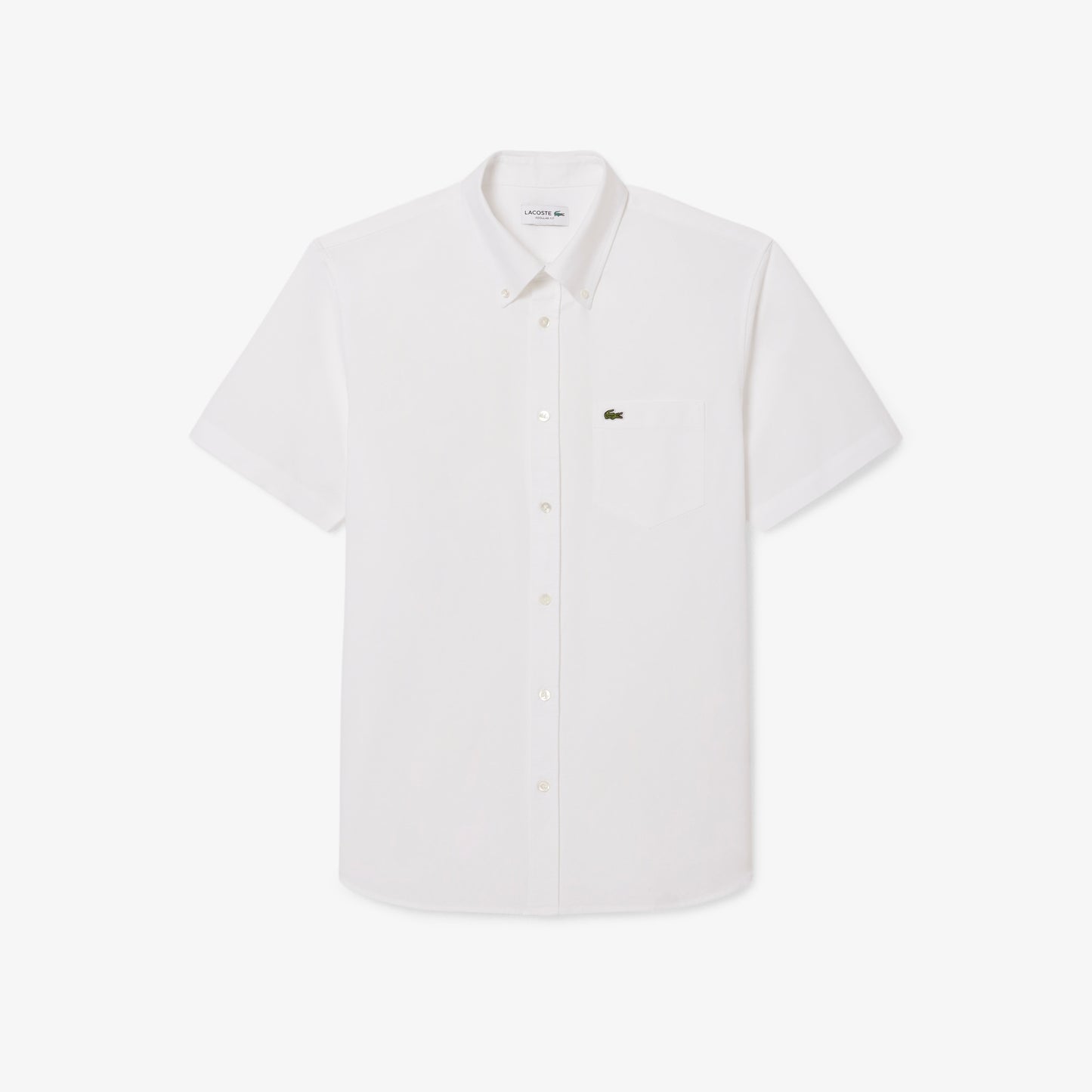Lacoste Regular Fit Short Sleeved Oxford Shirt
