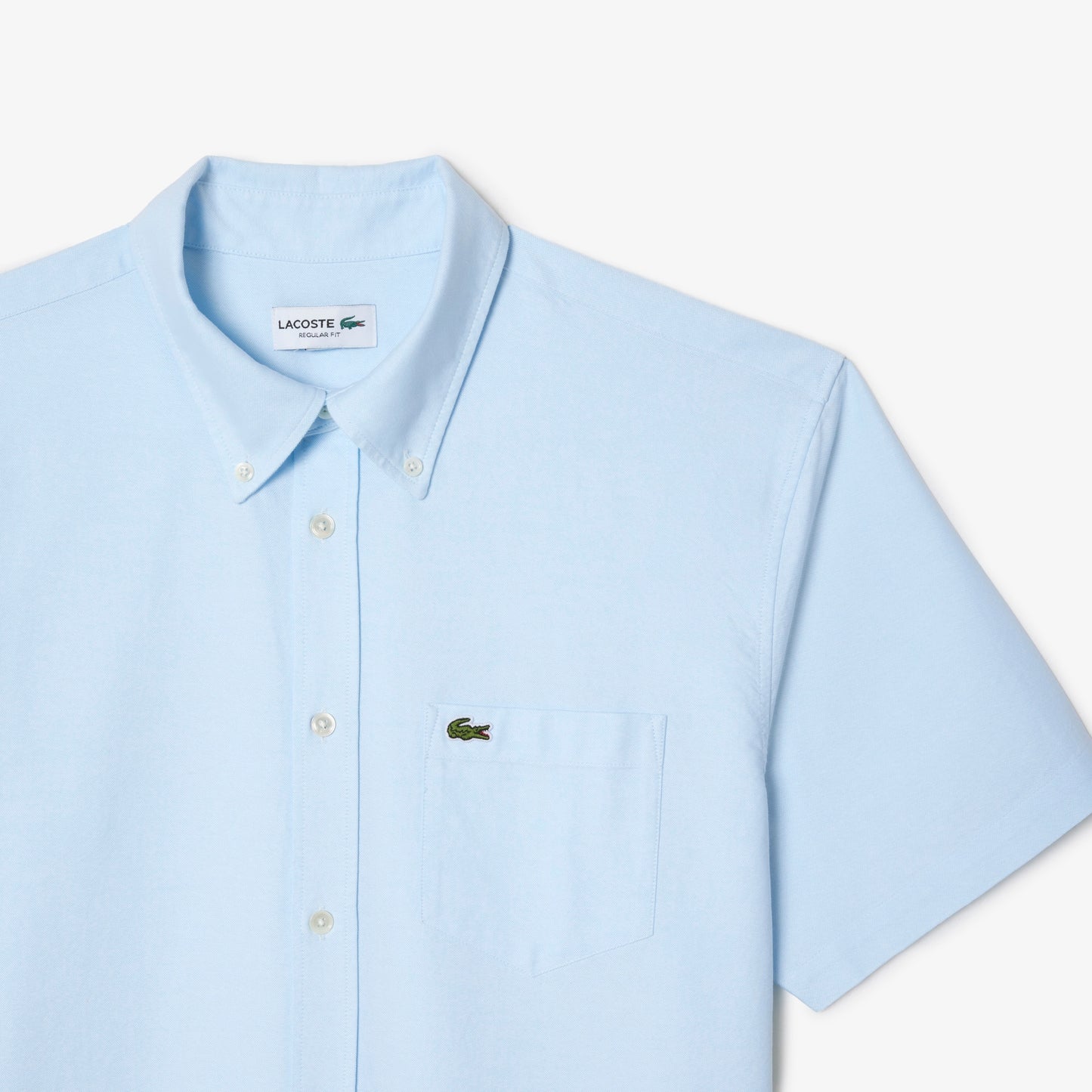 Lacoste Regular Fit Short Sleeved Oxford Shirt