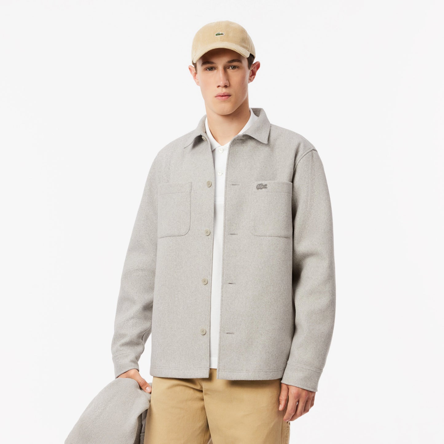 Lacoste Oversized Flannel Overshirt