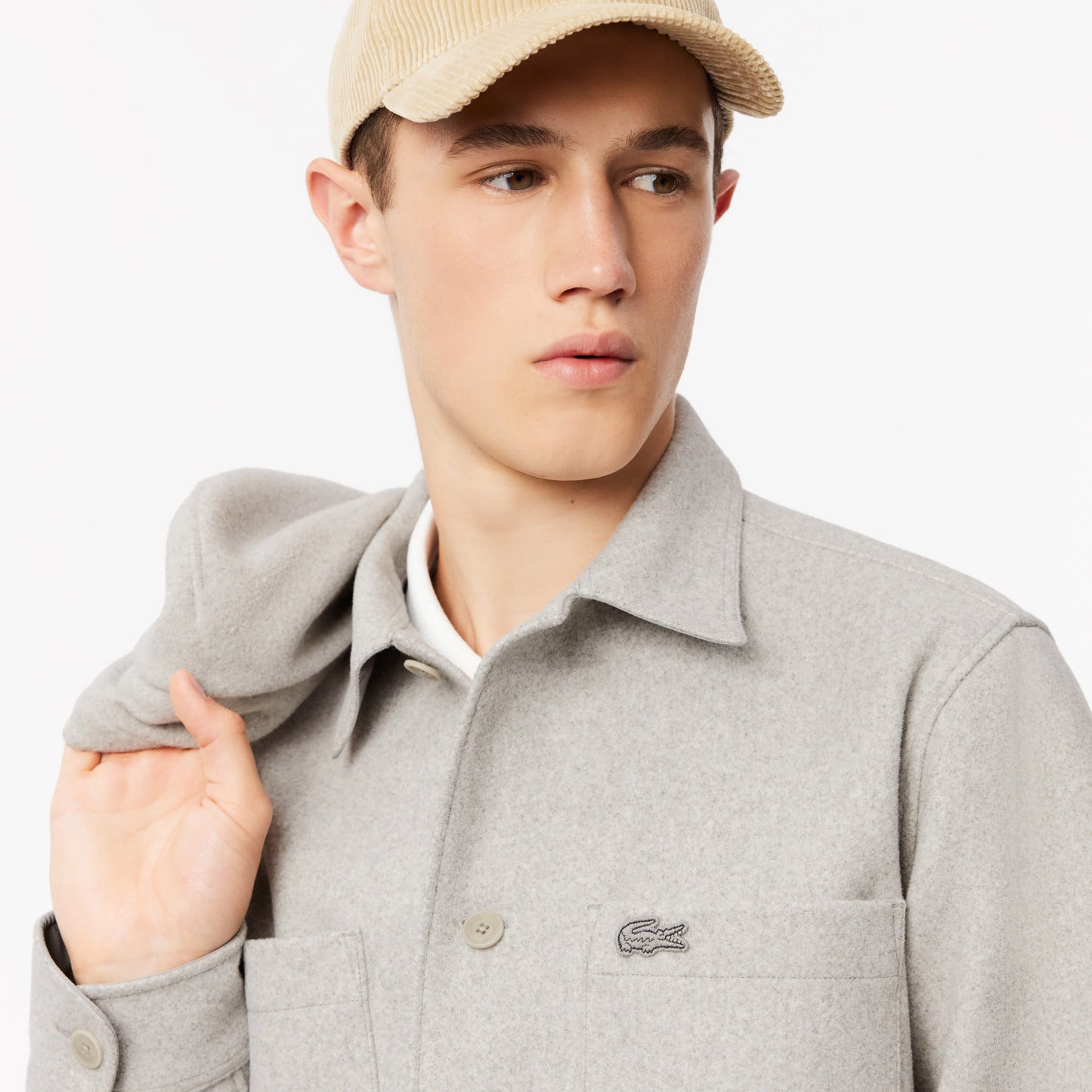 Lacoste Oversized Flannel Overshirt