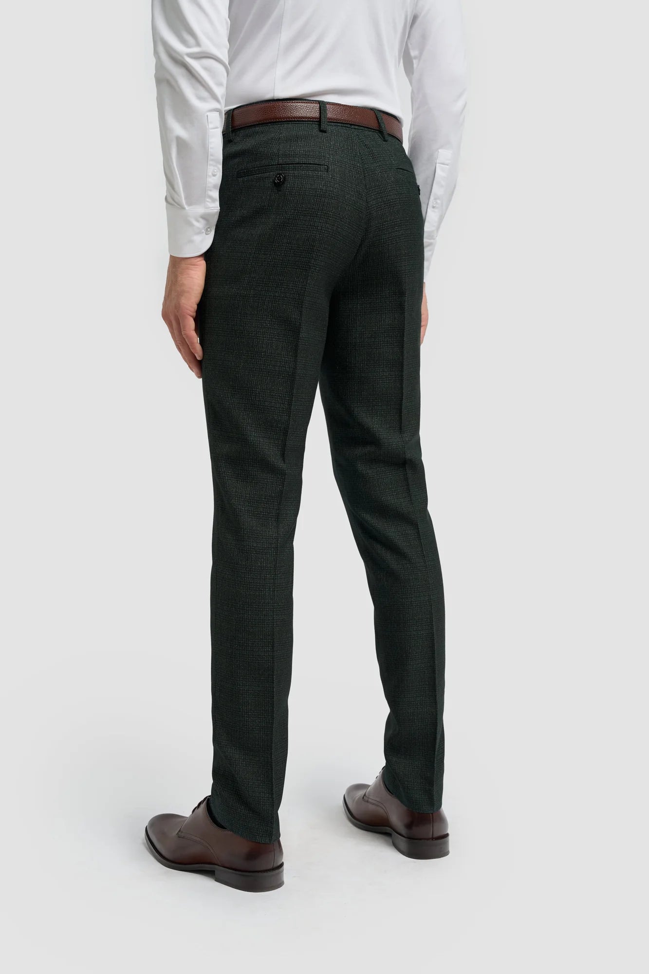 Cavani Caridi Olive Slim Fit Trousers
