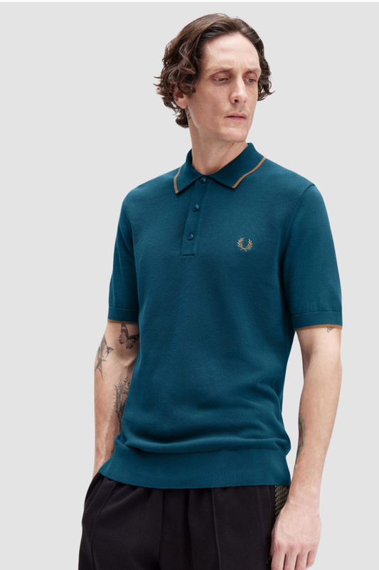 Fred Perry Pique Stitch Knitted Shirt