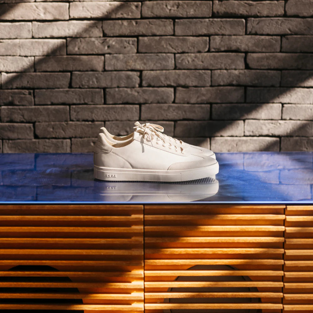 Clae DEANE Triple Off-White Leather
