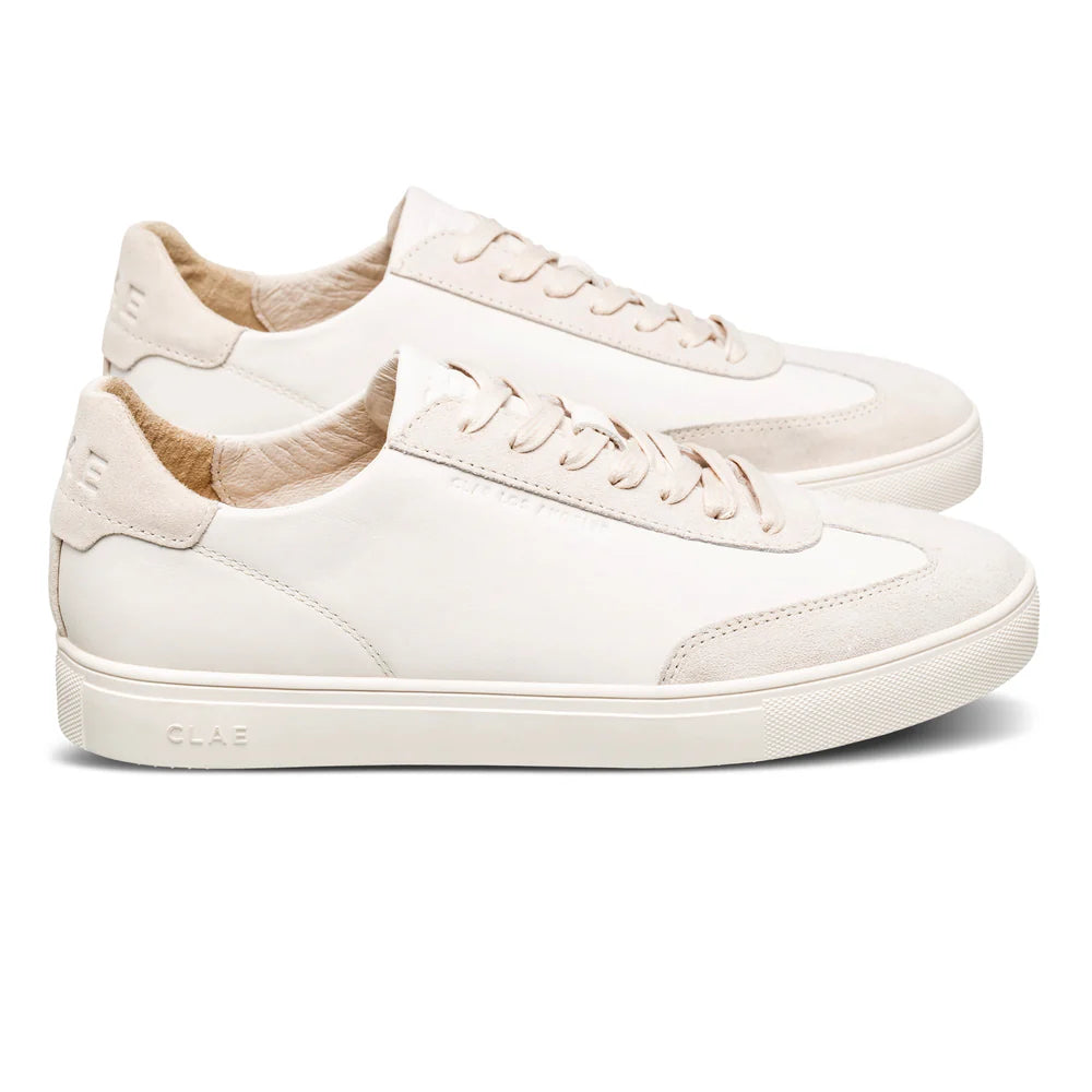 Clae DEANE Triple Off-White Leather