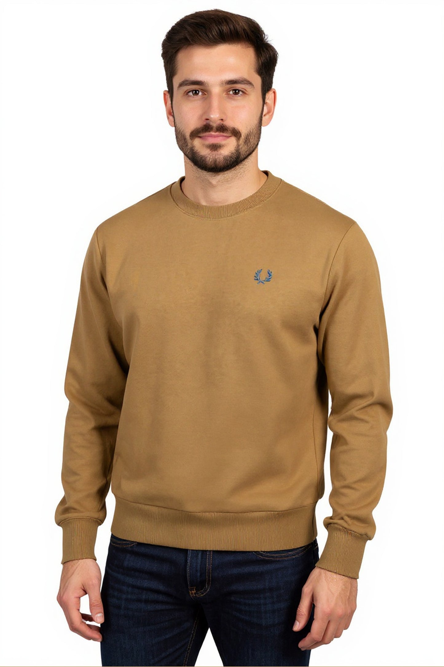 Fred Perry Crew Sweatshirt Shaded Stone