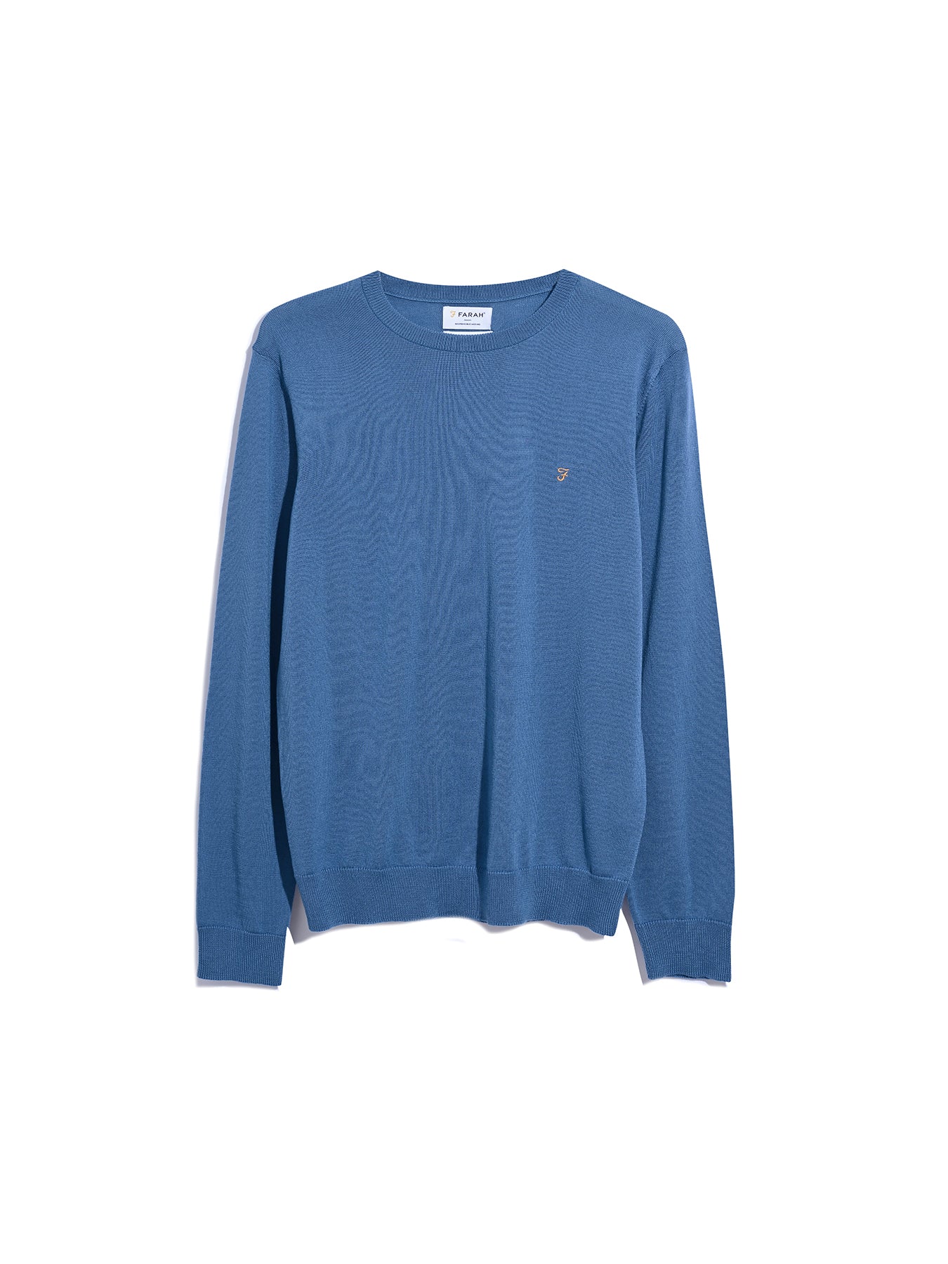 Farah Mullen Merino Wool Crew Neck Sweater