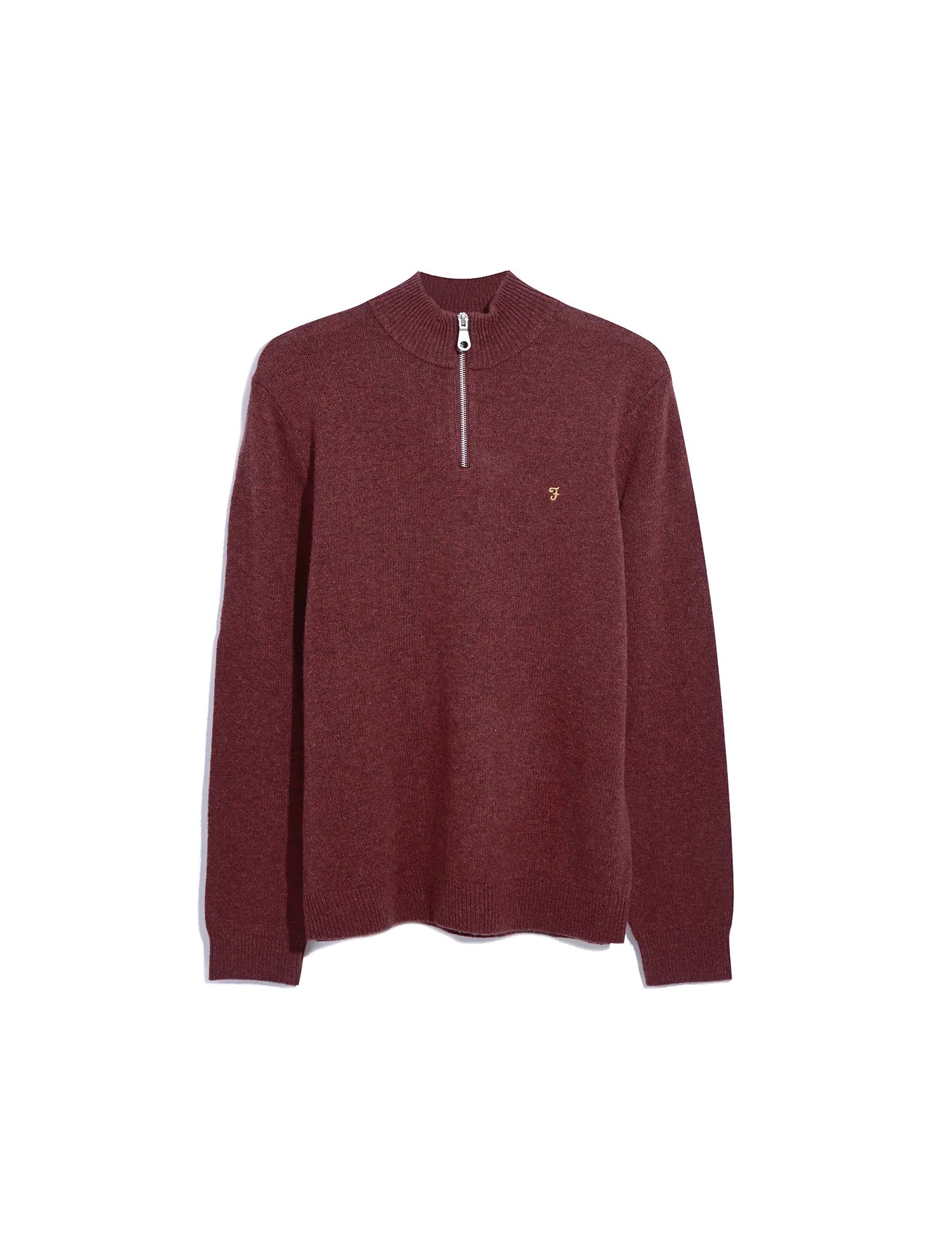 Farah Birchall Quarter Zip Lambswool