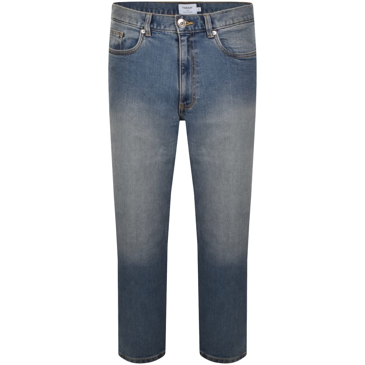 Farah Norwood Regular Fit Mid Wash Jeans Blue