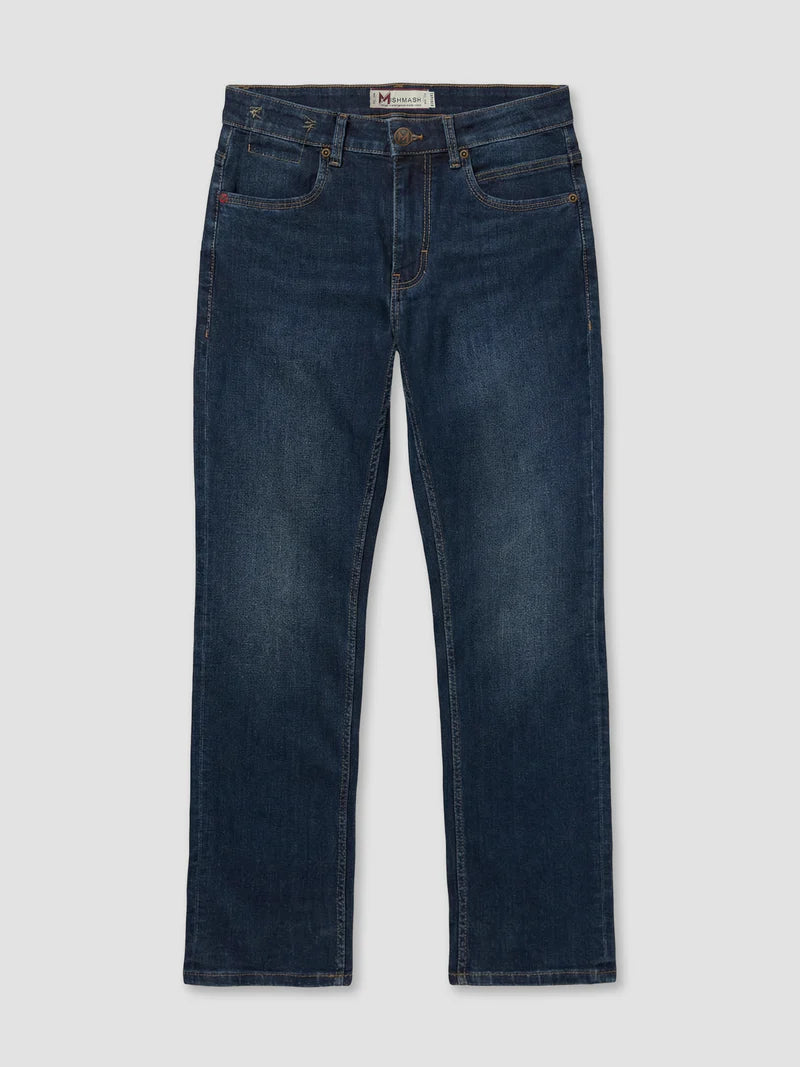 Mish Mash Straight Fit Hailstone Dark Jean