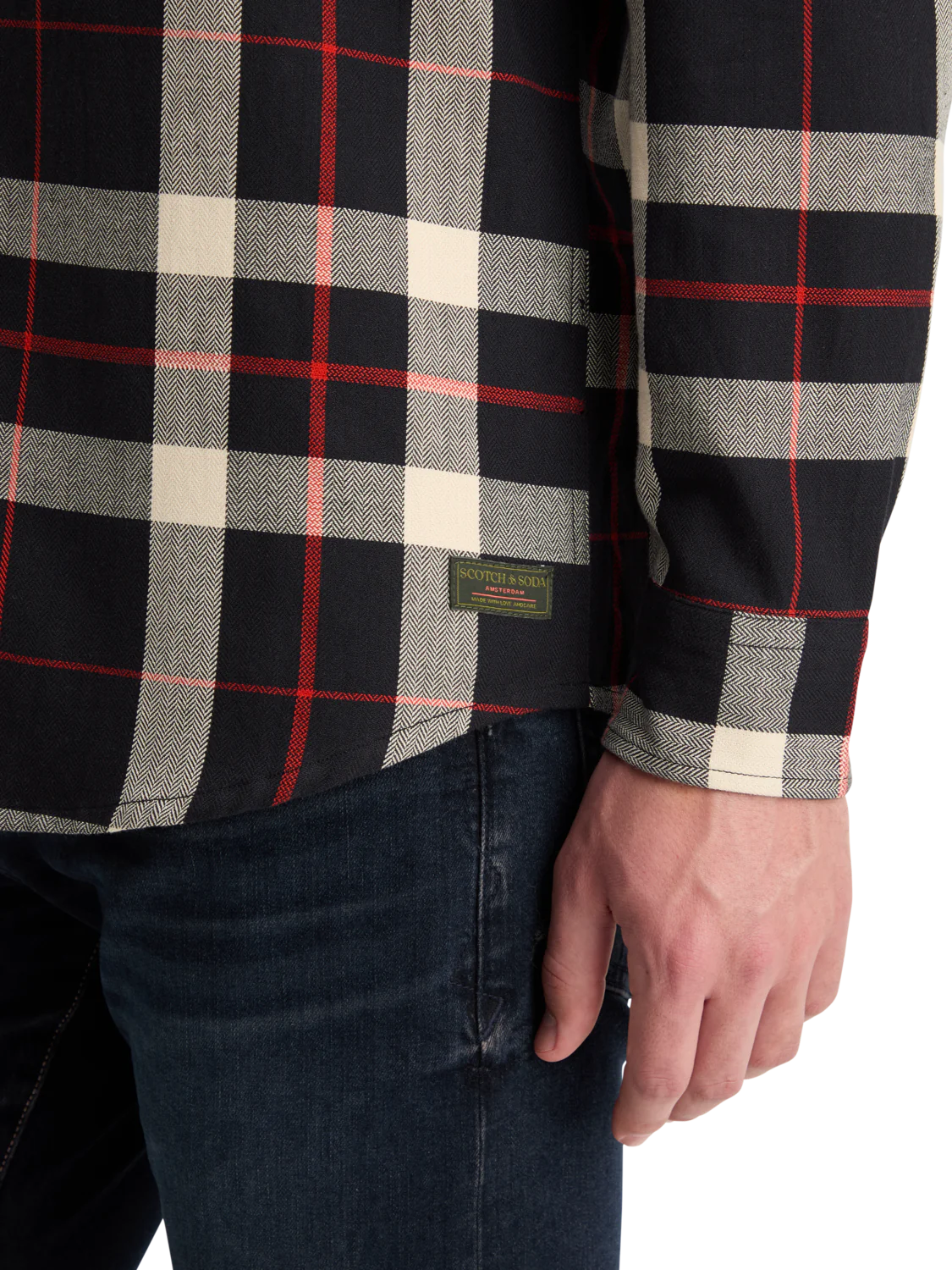 Scotch & Soda Herringbone Check Shirt