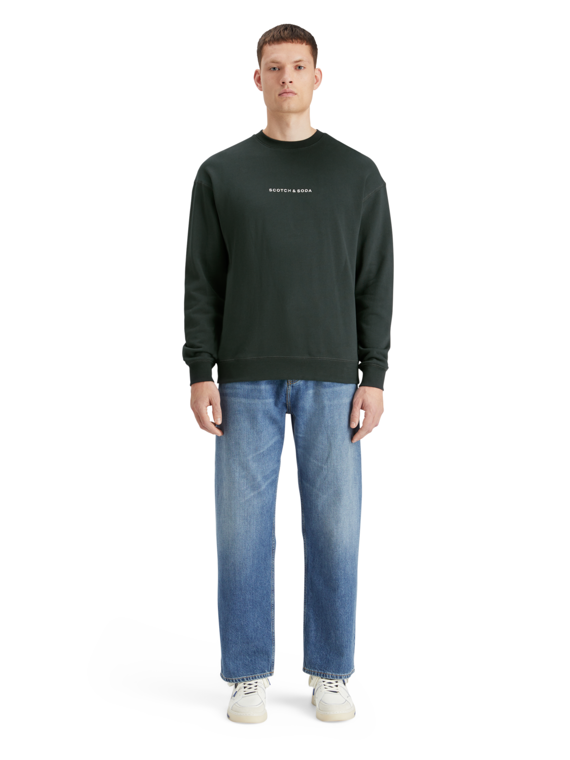 Scotch & Soda Essential - Relaxed fit logo sweatshirt