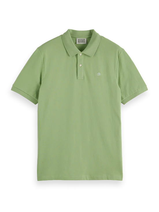 Scotch and Soda Cotton Pique Regular Fit Polo