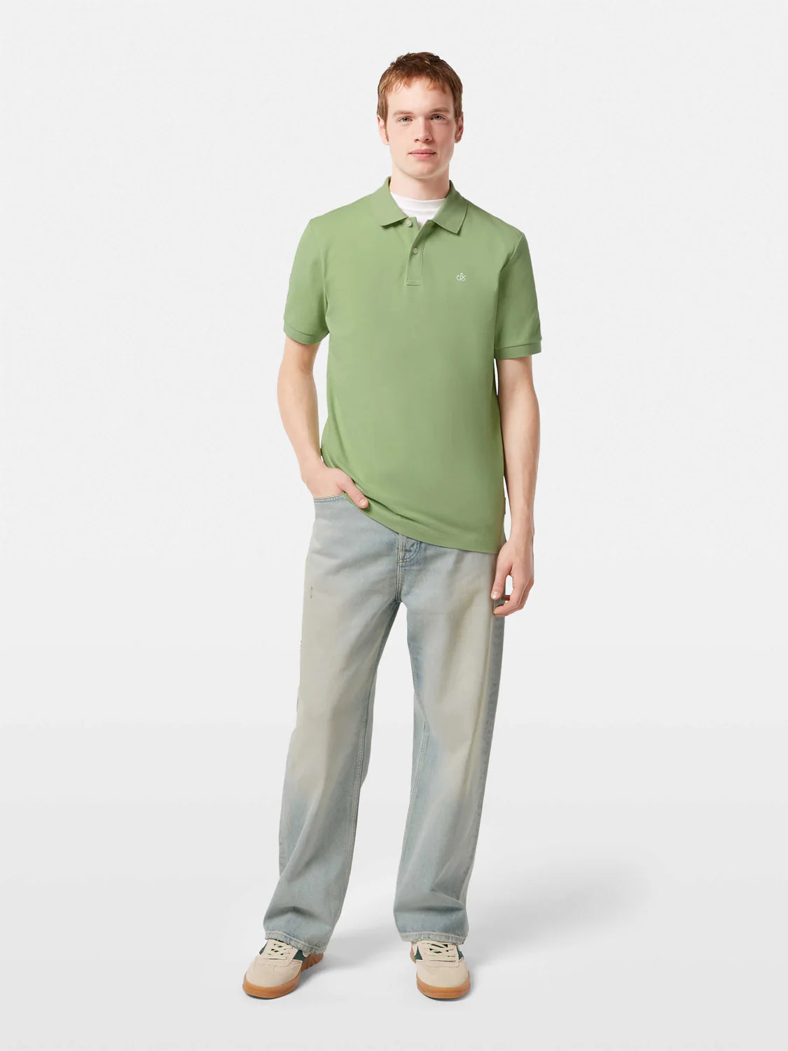 Scotch and Soda Cotton Pique Regular Fit Polo