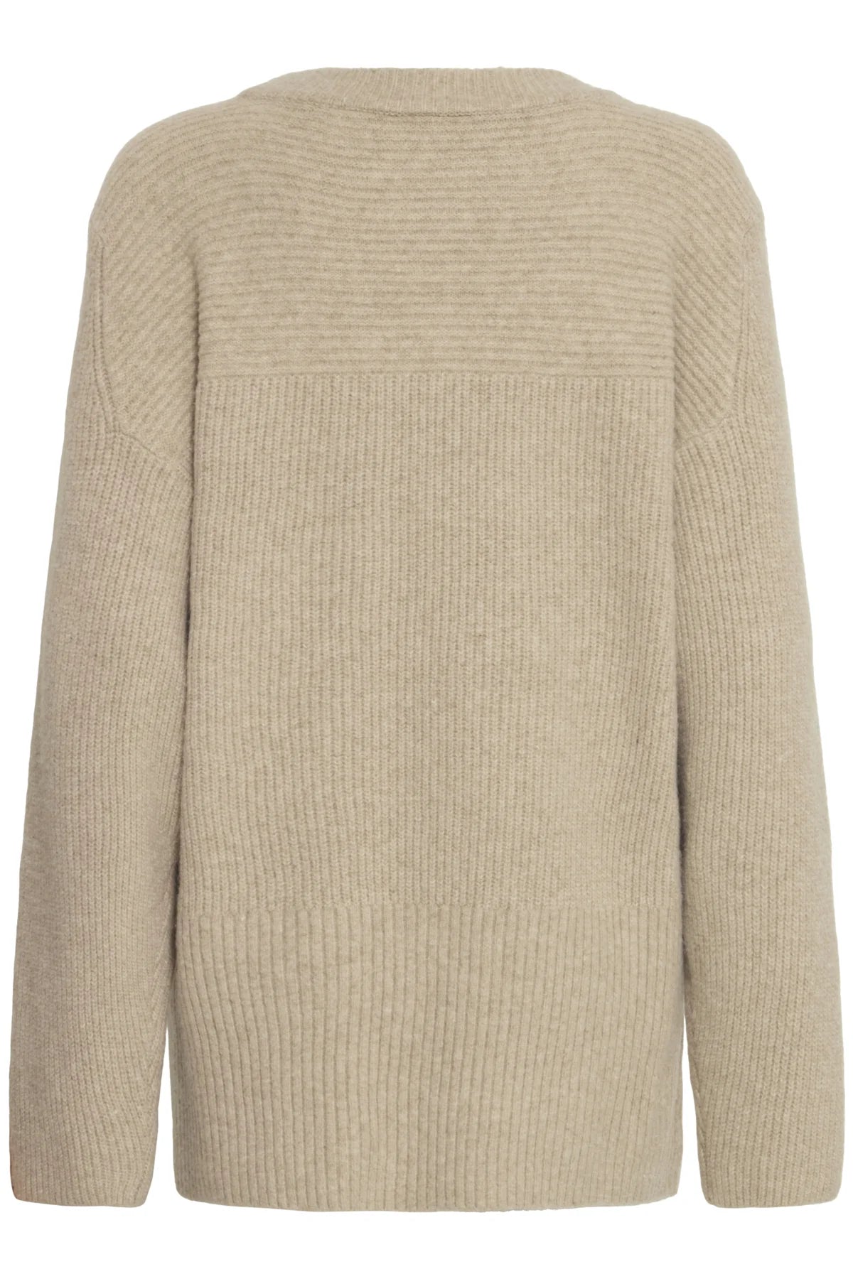 ICHI Ducie Long Sleeved Round Neck Jumper