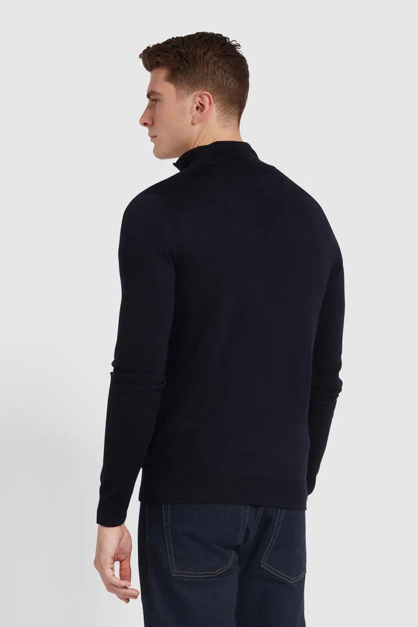 Farah Redchurch Merino Wool Quarter Zip Jumper