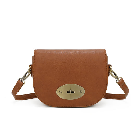 Jamie Bags Twist Close Cross Body / Tan