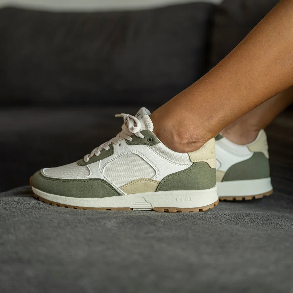 Clae JOSHUA Olive Off-White