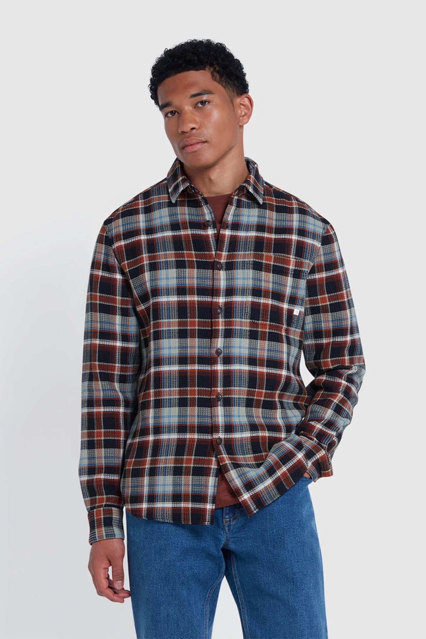 Farah Jerome Causal Fit Check Shirt