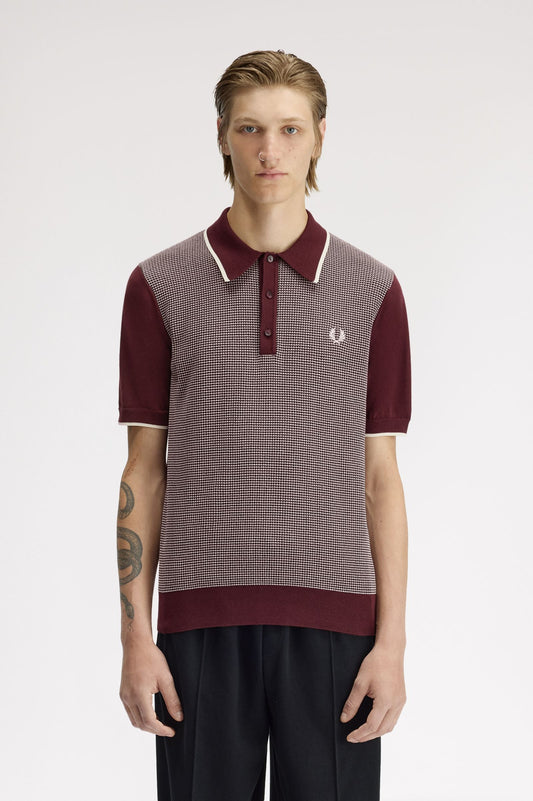 Fred Perry Tonic Waffle Knitted Shirt K2307