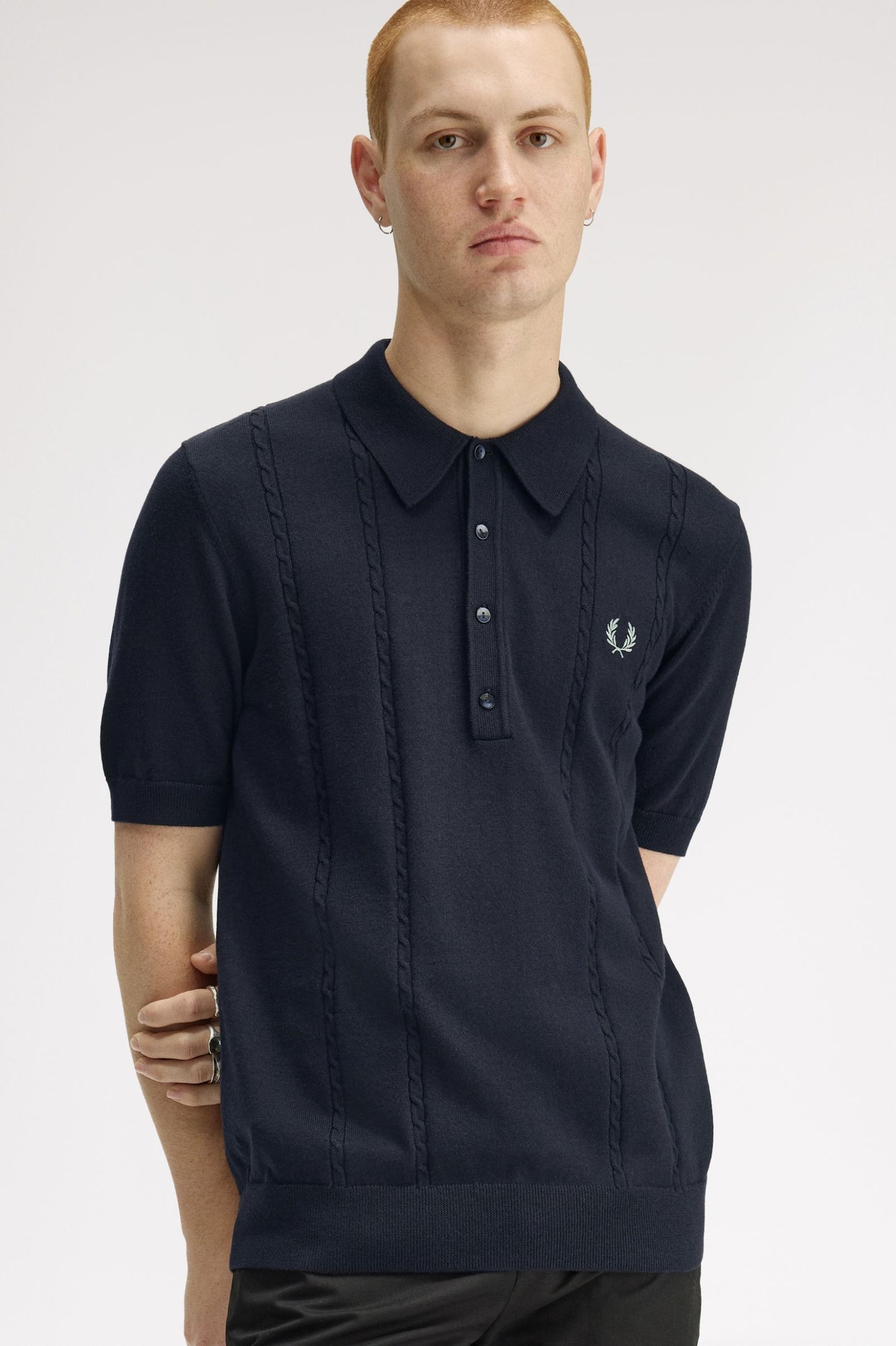 Fred Perry Cable Knitted Shirt K2308