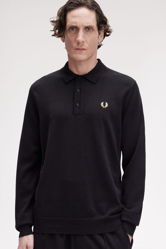 Fred Perry Classic Knitted Shirt Ls K4535
