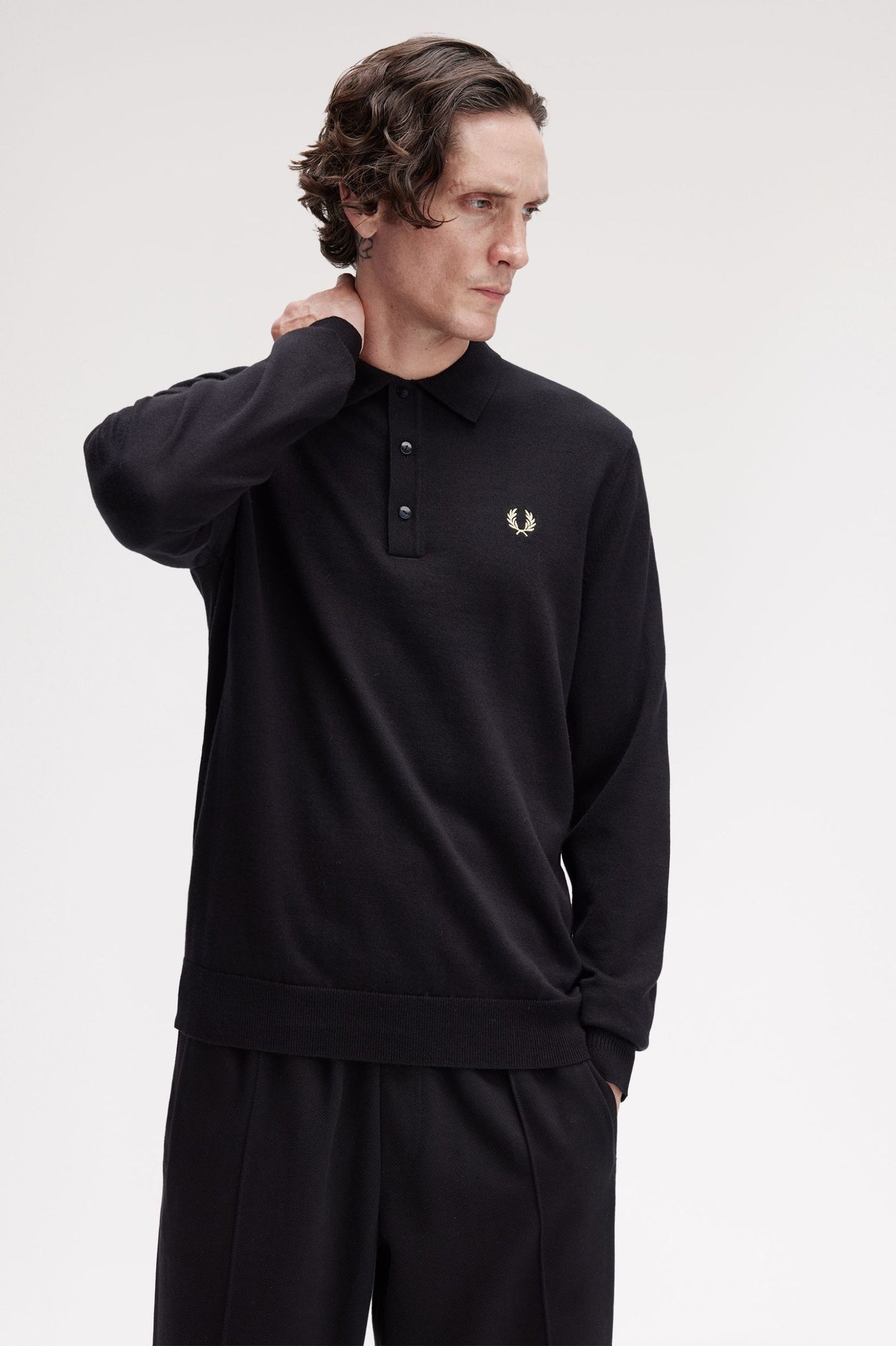 Fred Perry Classic Knitted Shirt Ls K4535