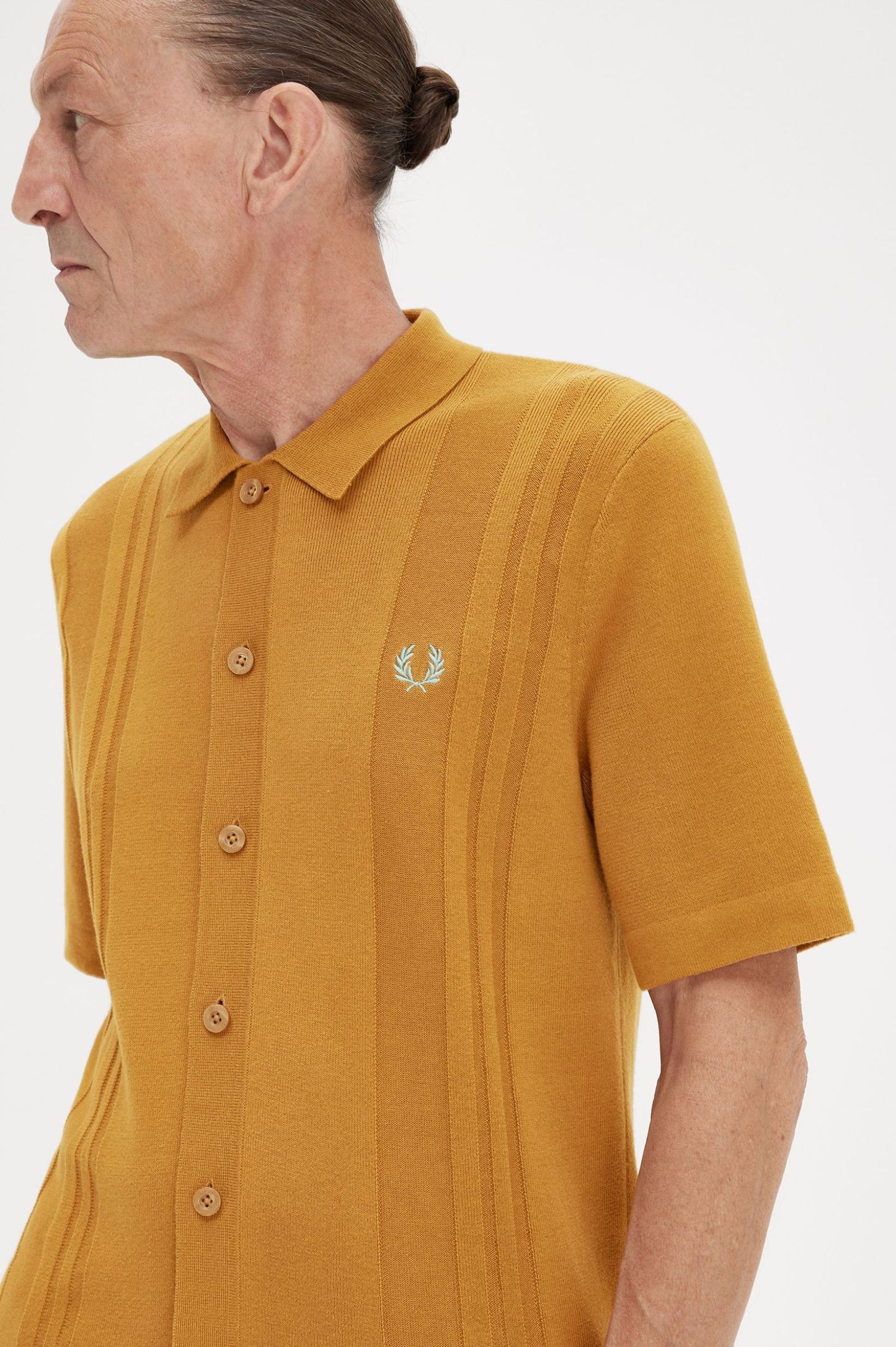 Fred Perry Button Through Knitted Shirt K5524