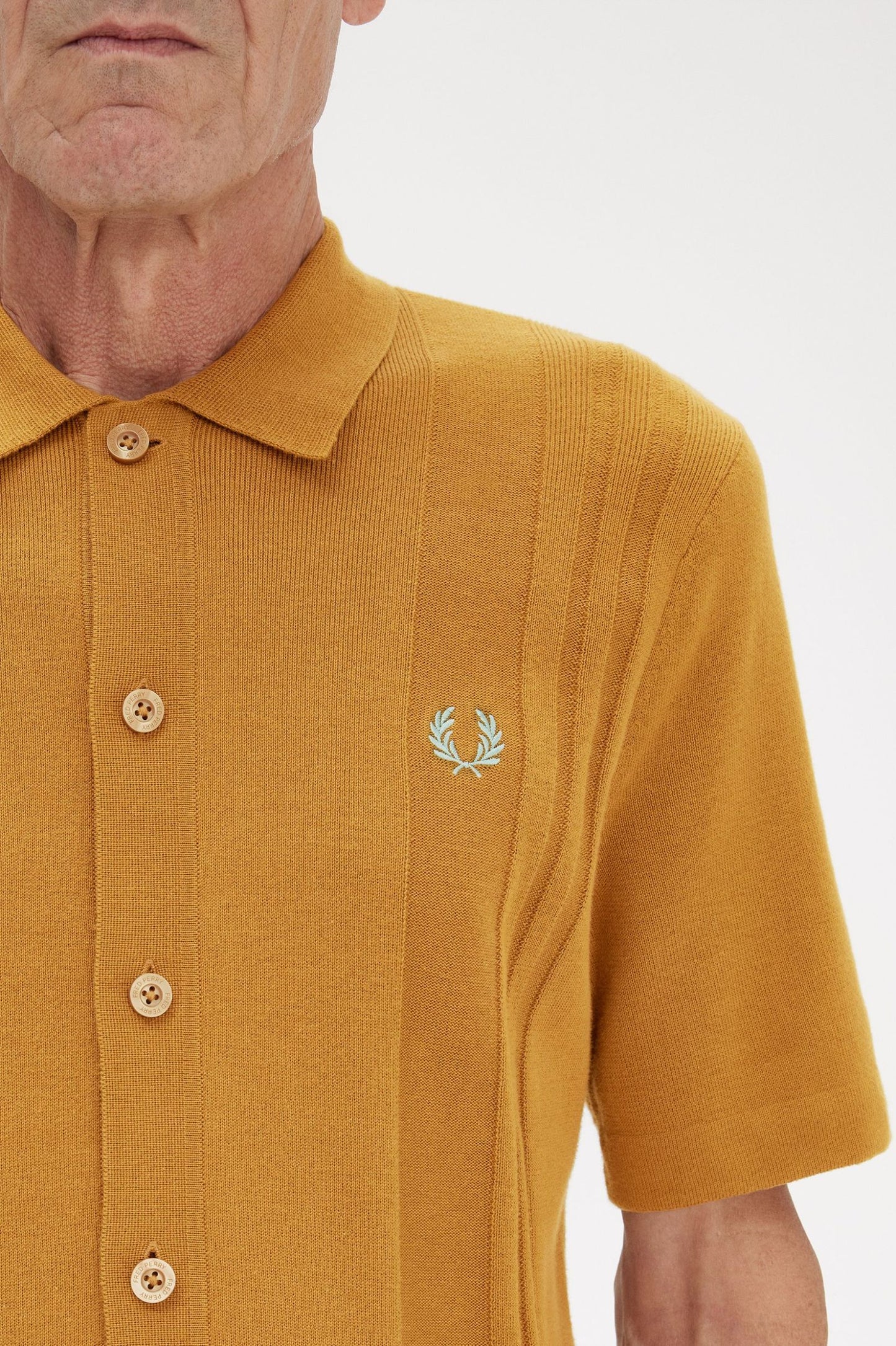 Fred Perry Button Through Knitted Shirt K5524