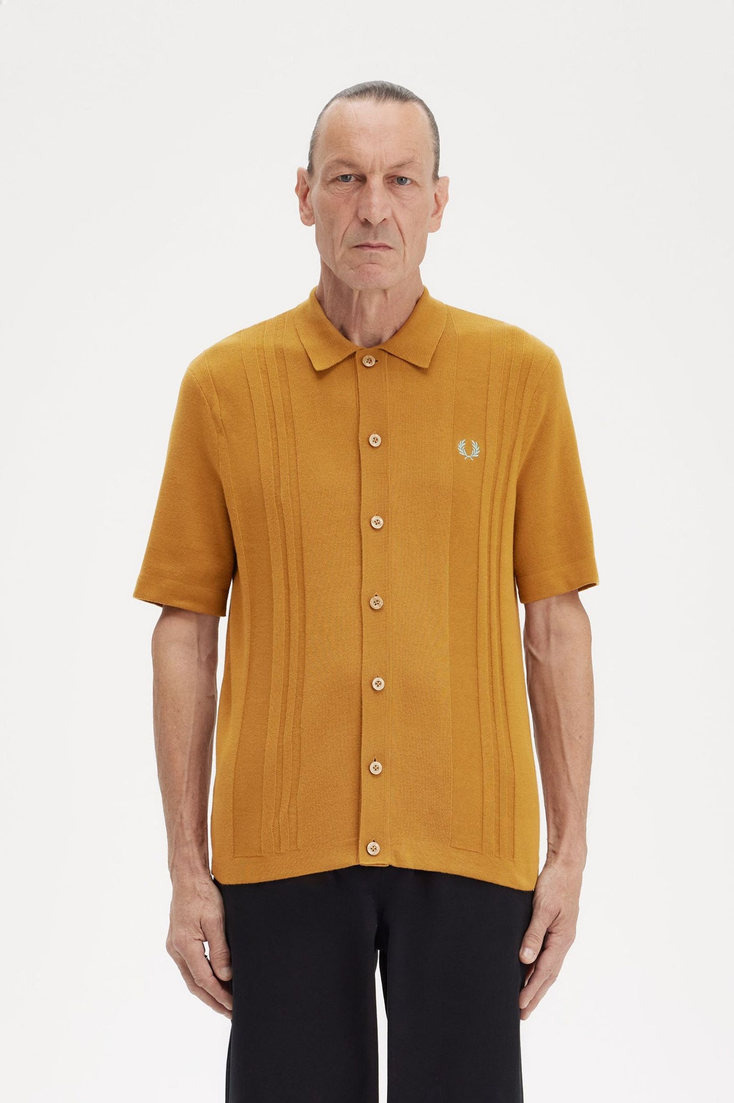 Fred Perry Button Through Knitted Shirt K5524