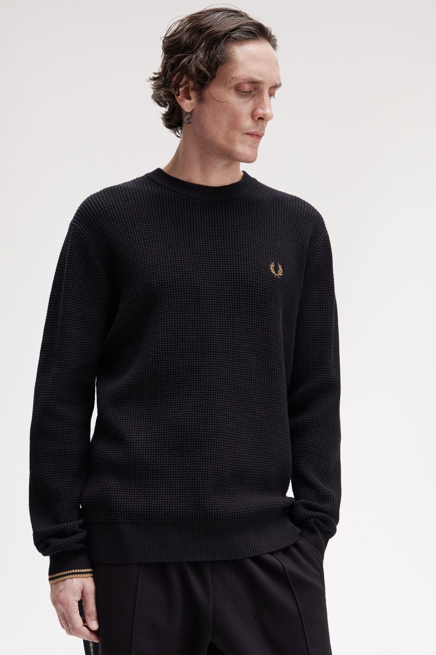 Fred Perry Waffle Stitch Jumper