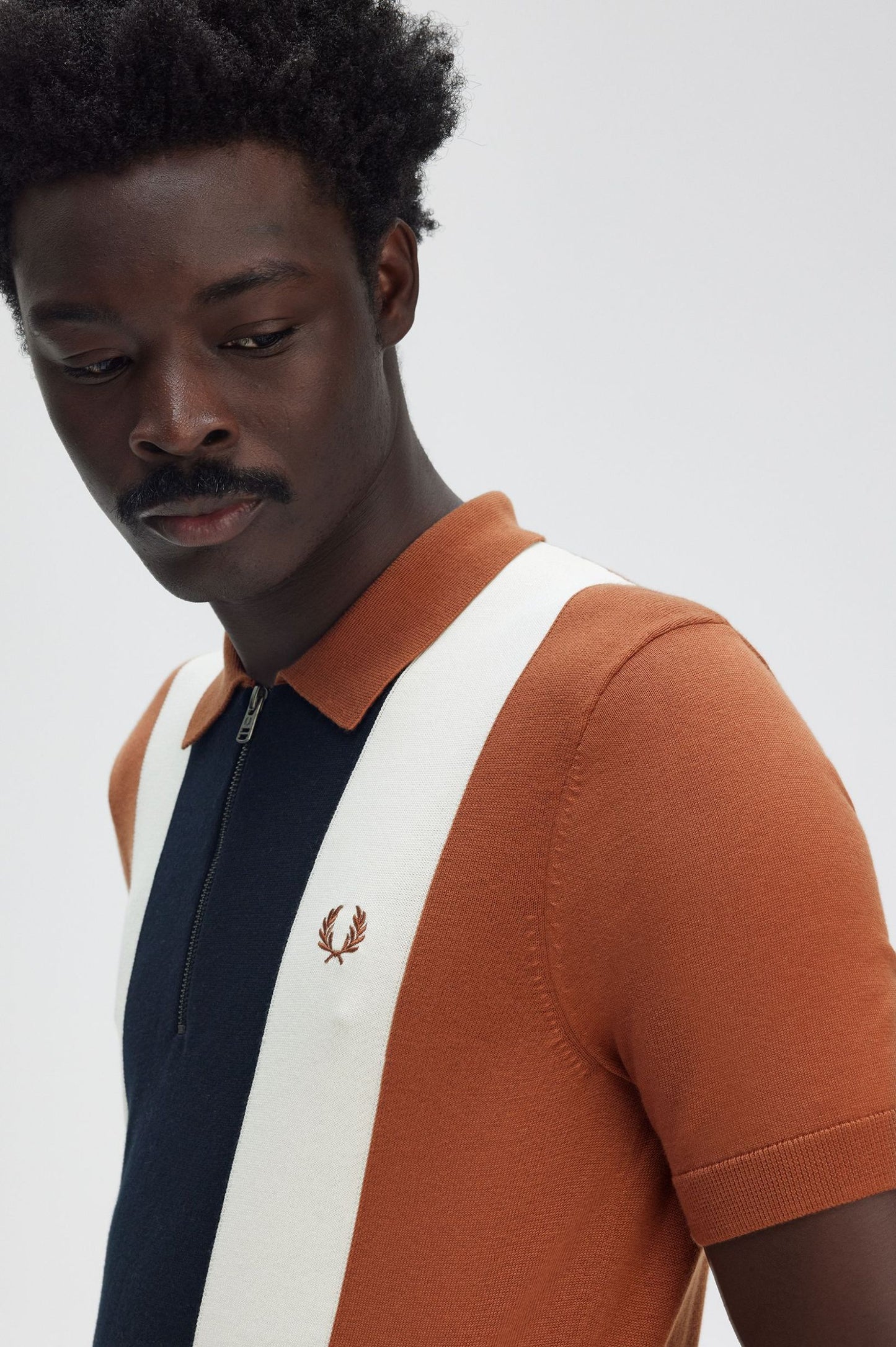 Fred Perry Vertical Stripe Neck Shirt