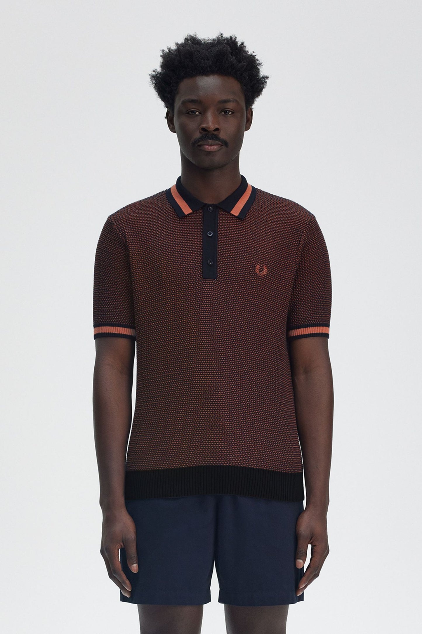 Fred Perry Textured Knitted Shirt