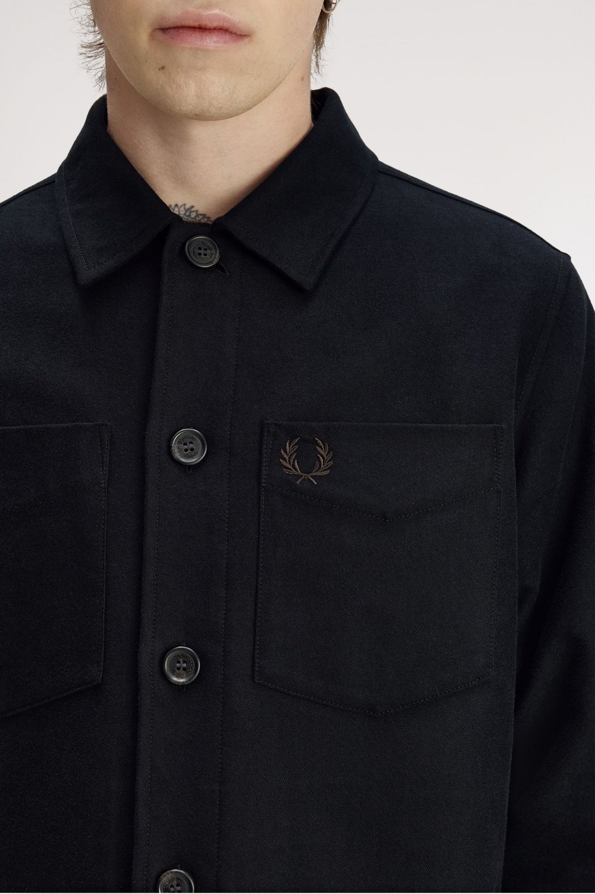 Fred Perry Brushed Twill Overshirt