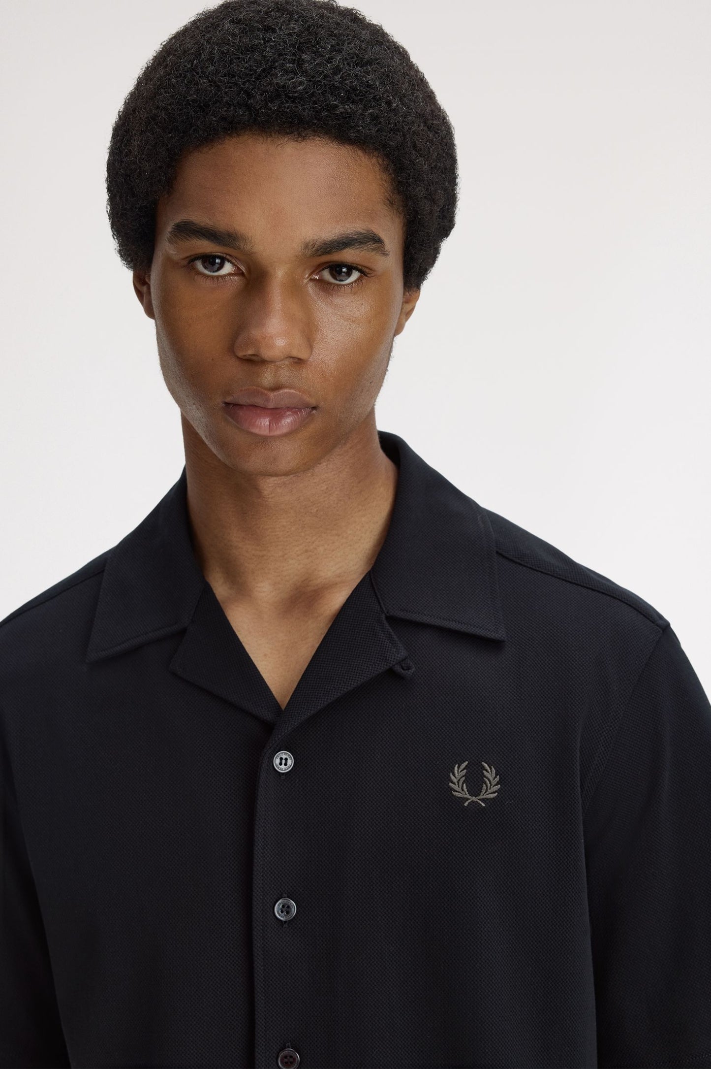 Fred Perry Compress Mesh Revere Collar Shirt M1745