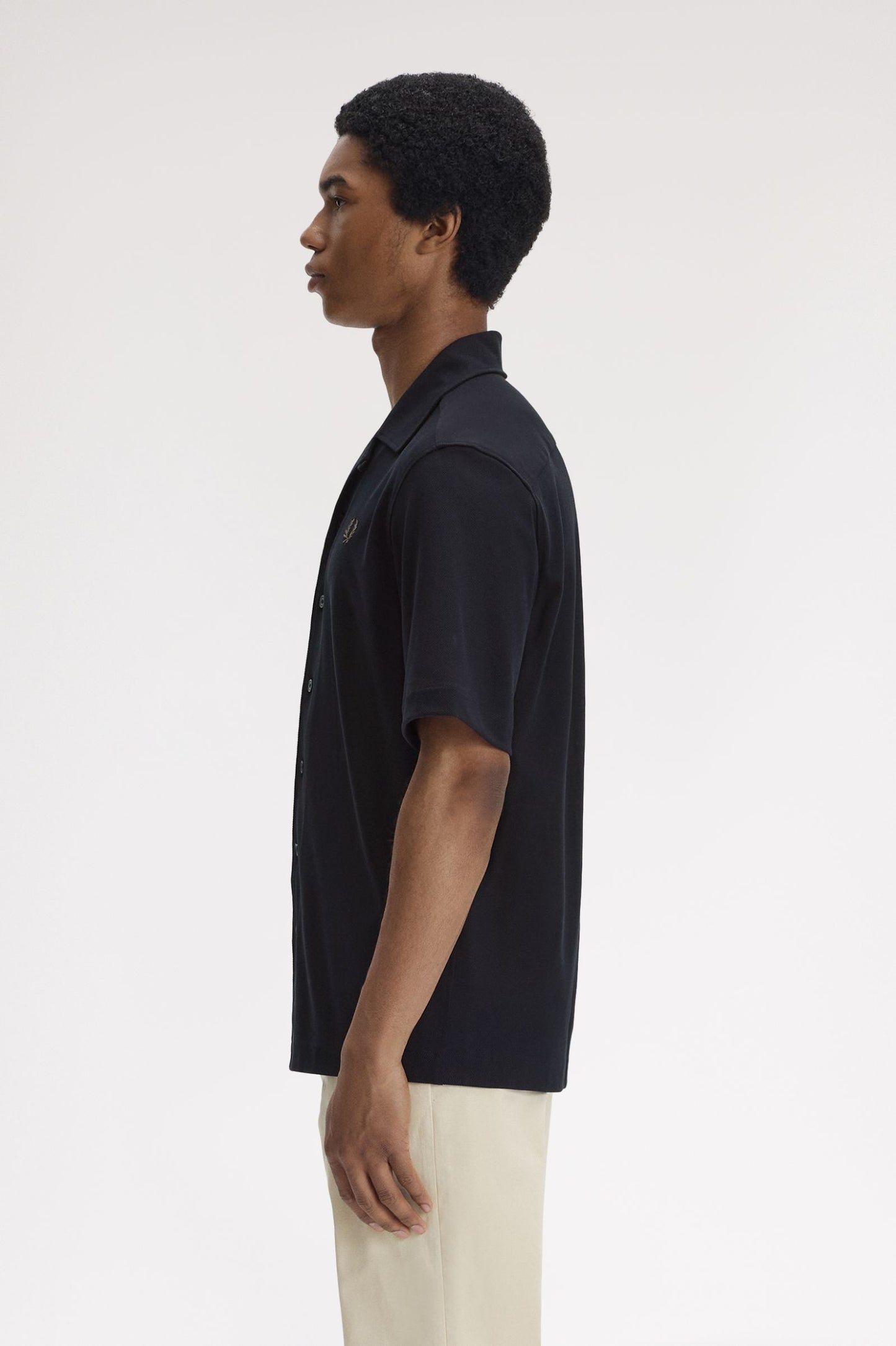 Fred Perry Compress Mesh Revere Collar Shirt