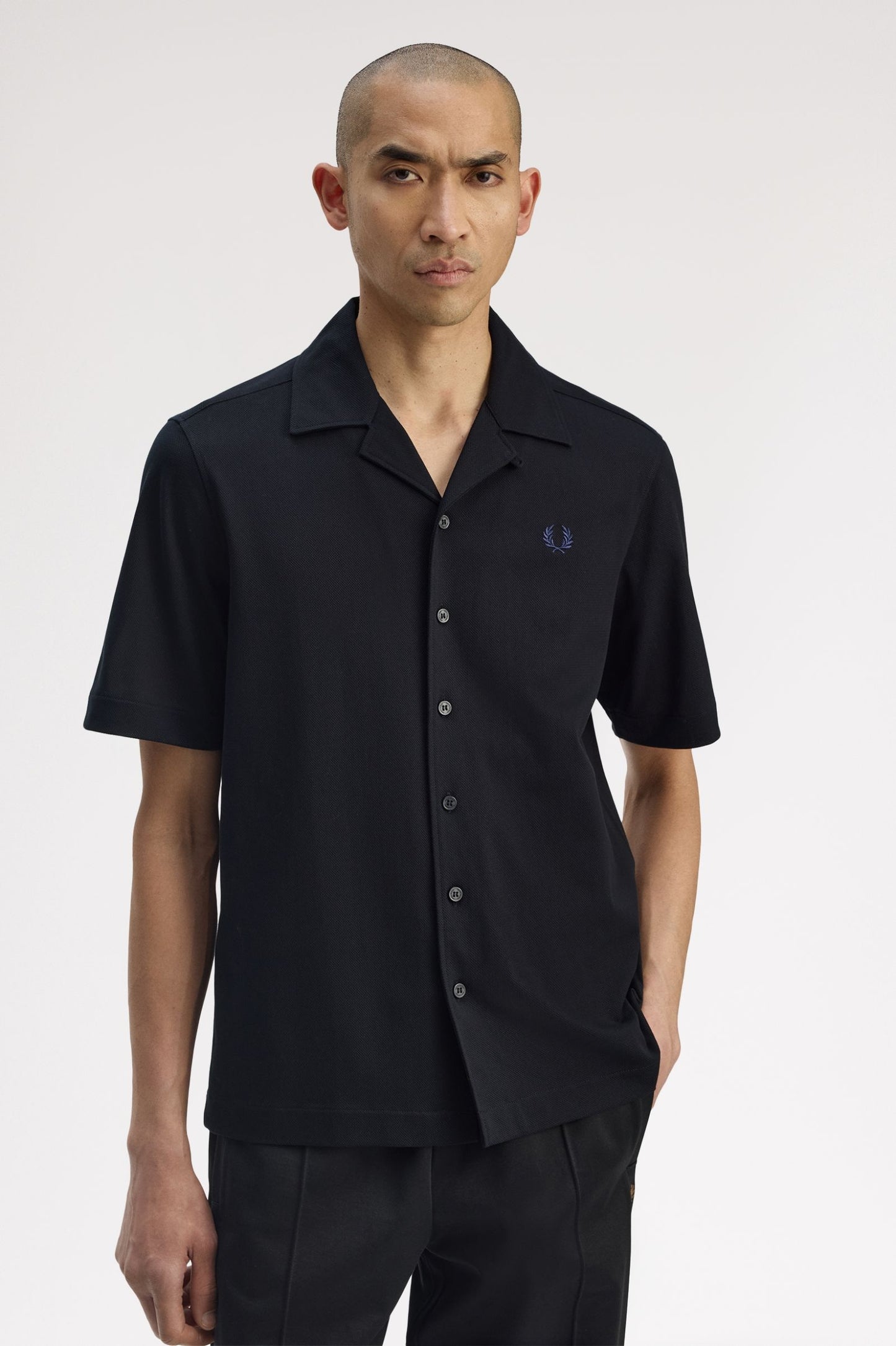 Fred Perry Compress Mesh Revere Collar Shirt M1745