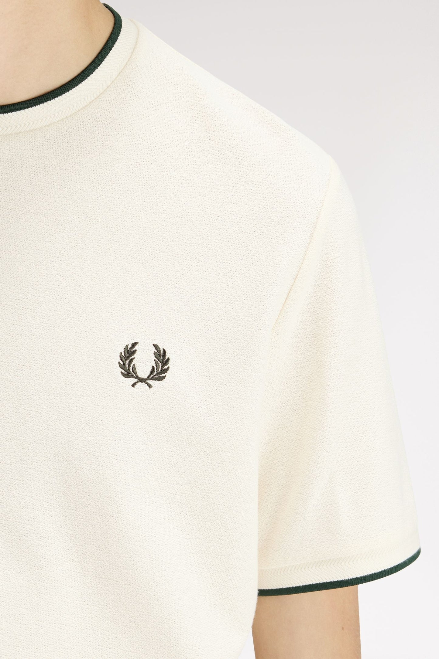 Fred Perry Trim Detail Crepe Piqué T-Shirt