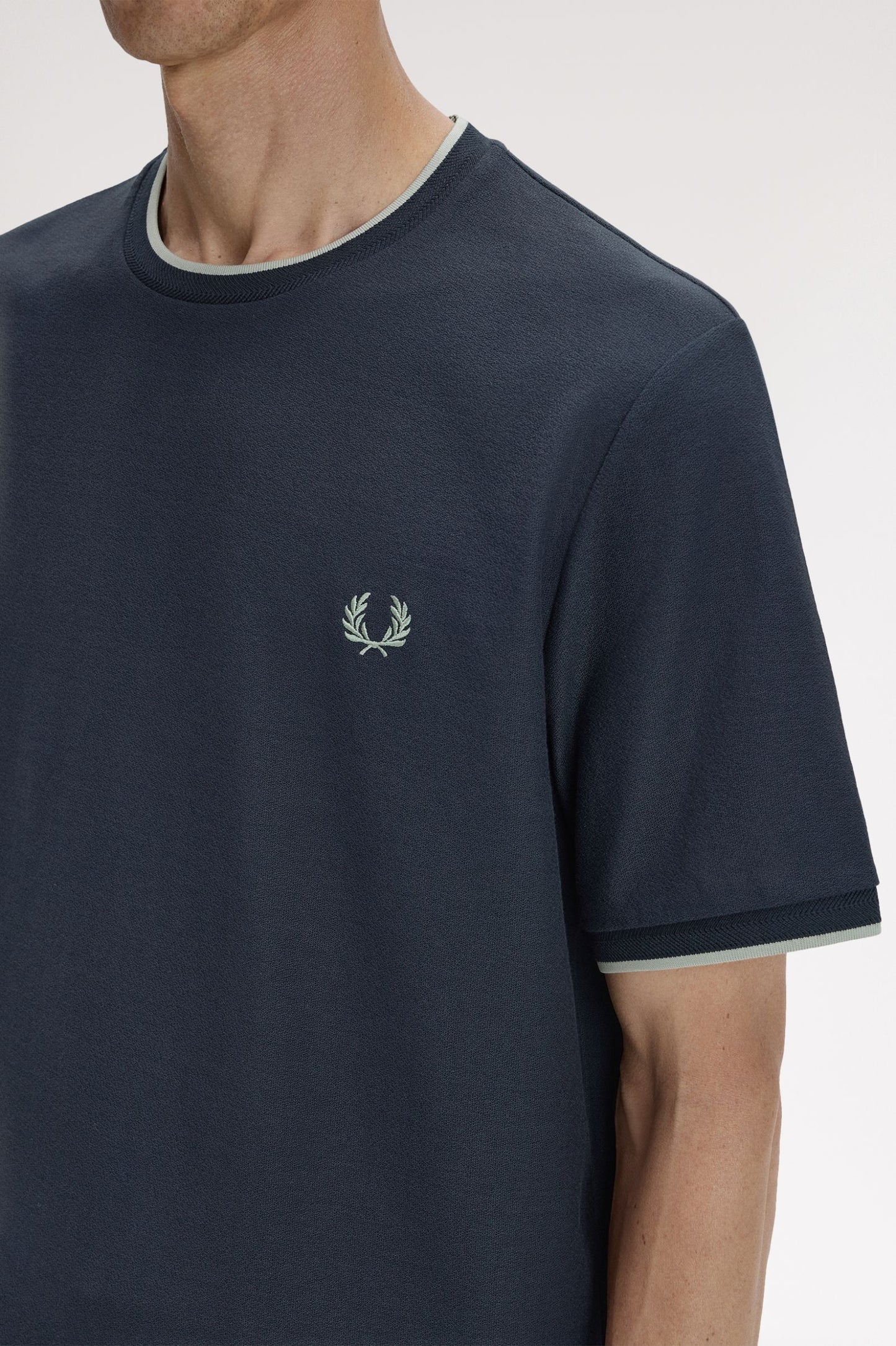 Fred Perry Trim Detail Crepe Piqué T-Shirt