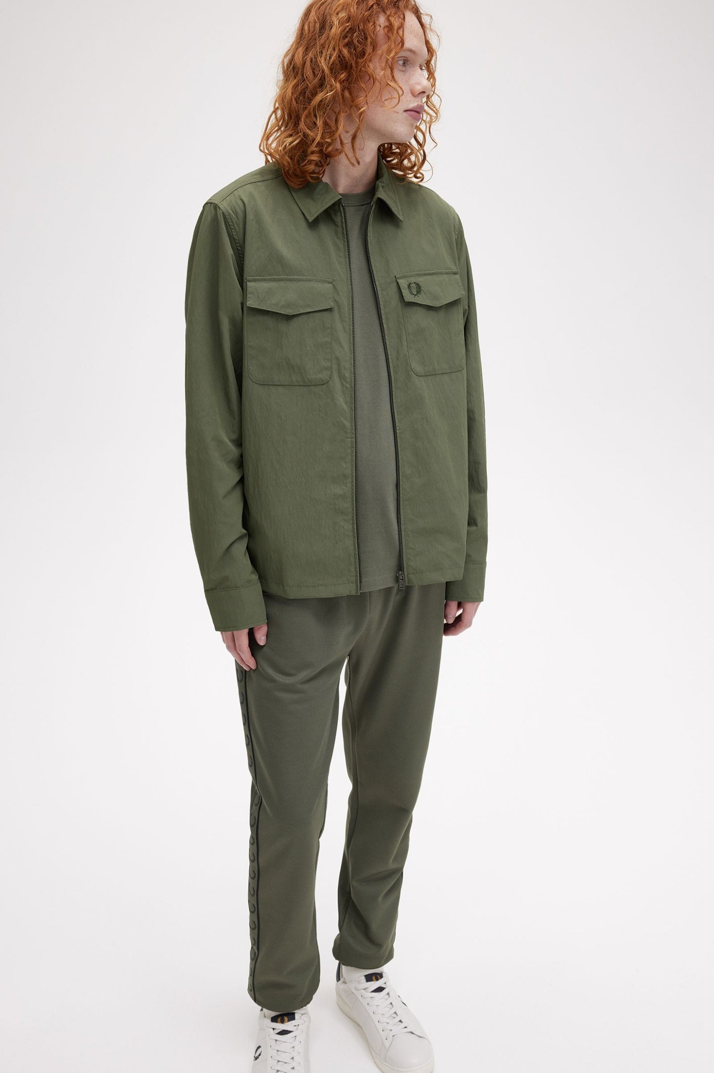 Fred Perry Textured Zip-Through Overshirt M5684