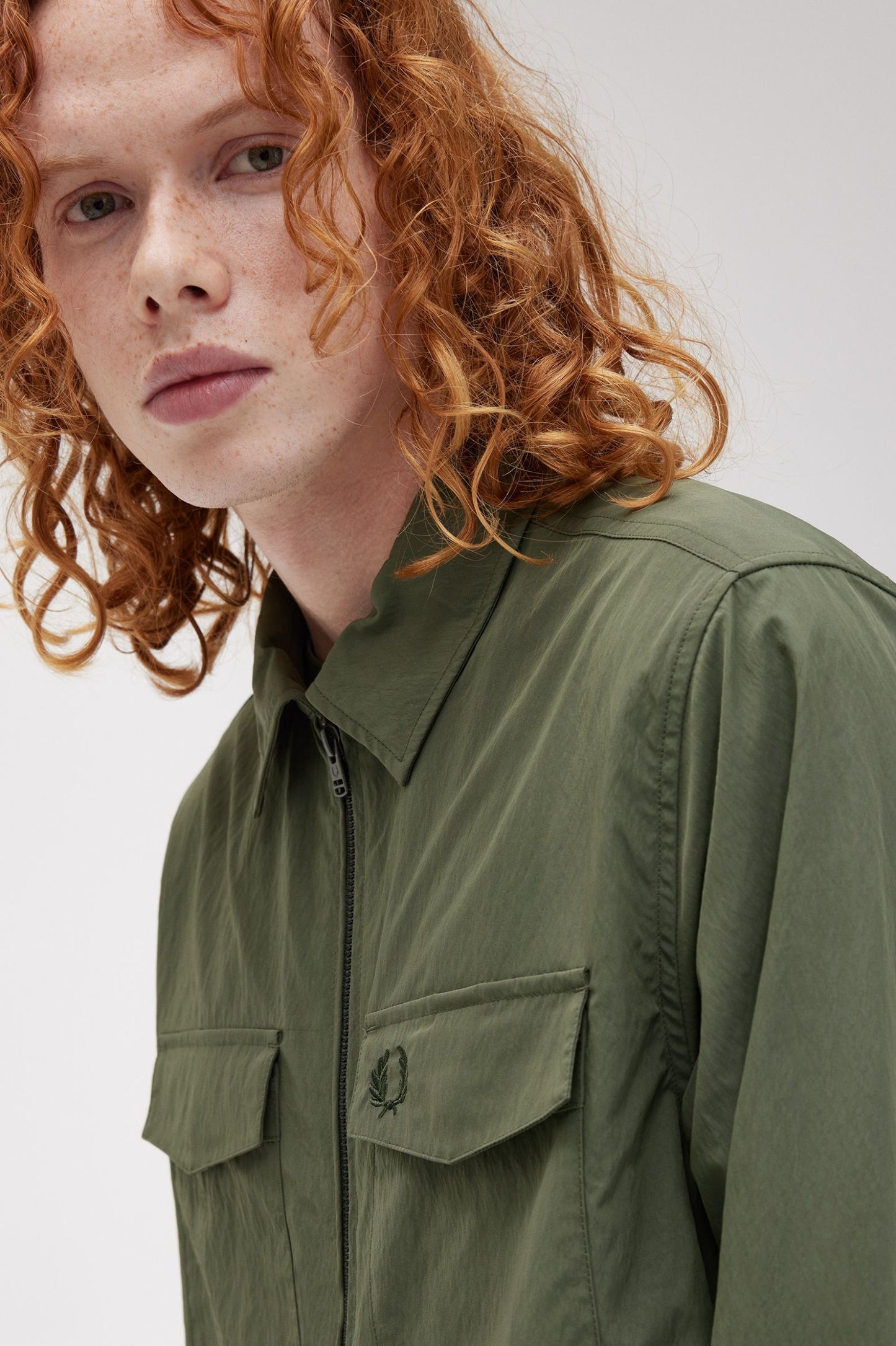 Fred Perry Textured Zip-Through Overshirt M5684