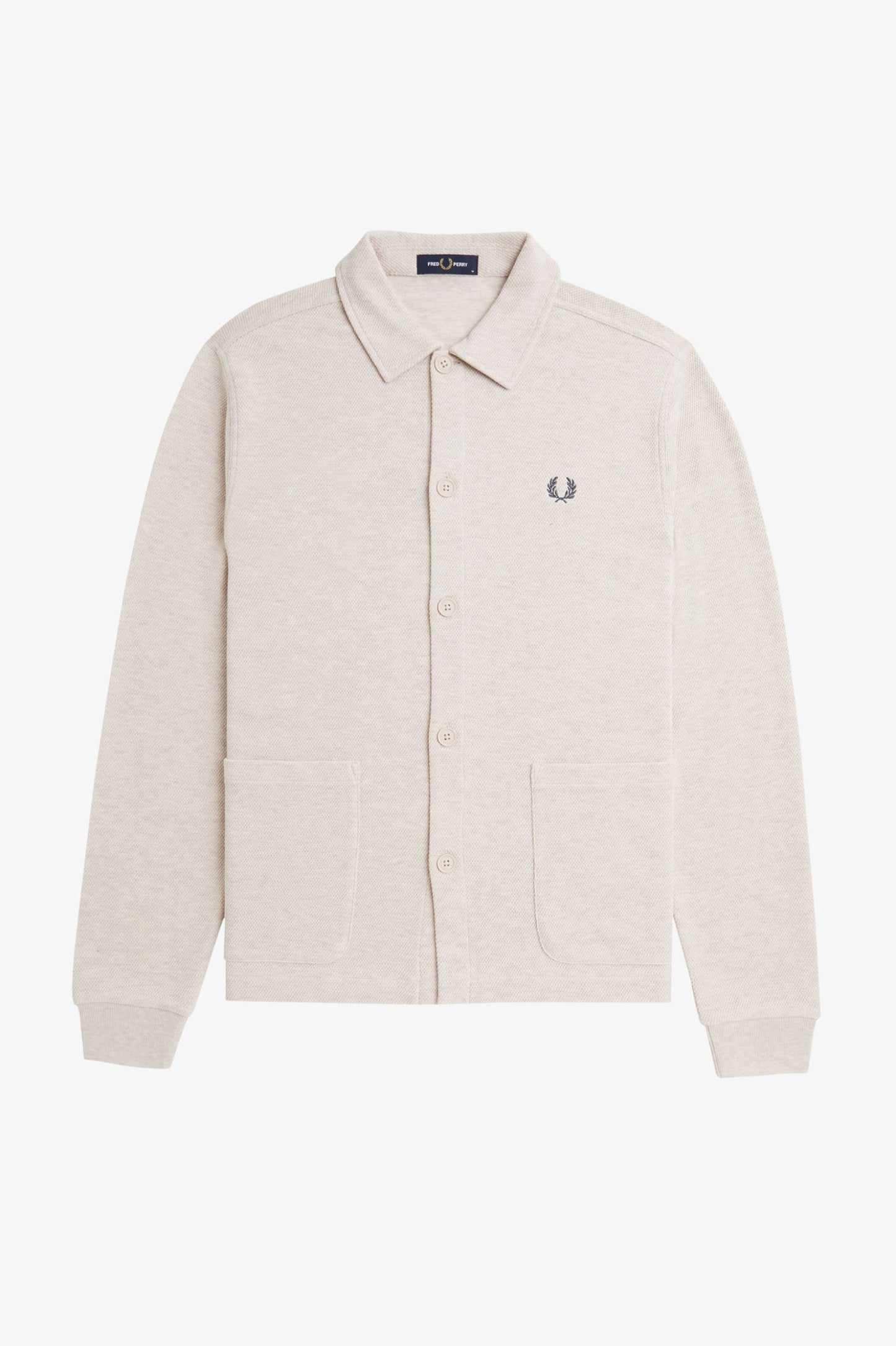 Fred Perry Button Through Long Sleeve Polo Shirt M6598