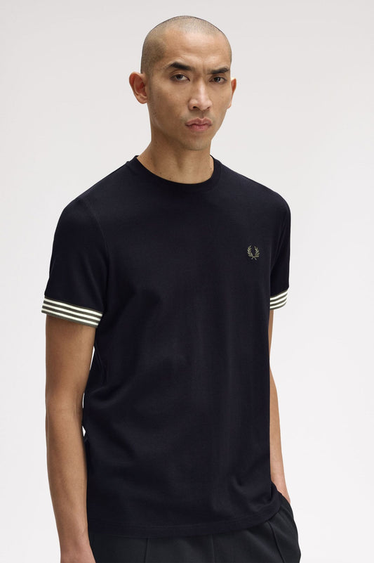 Fred Perry Striped Cuff T-Shirt M7707