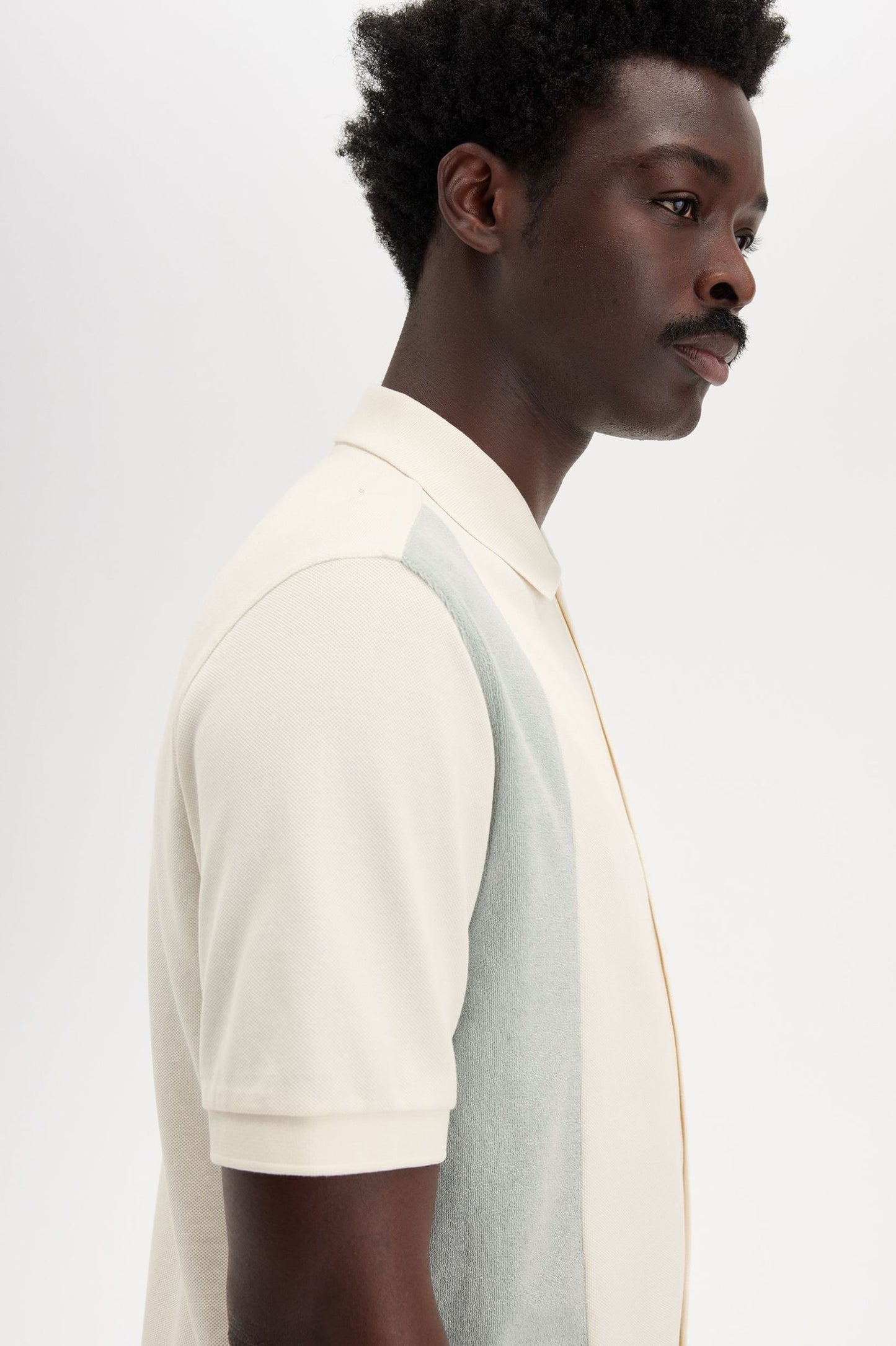 Fred Perry Towelling Panel Polo Shirt