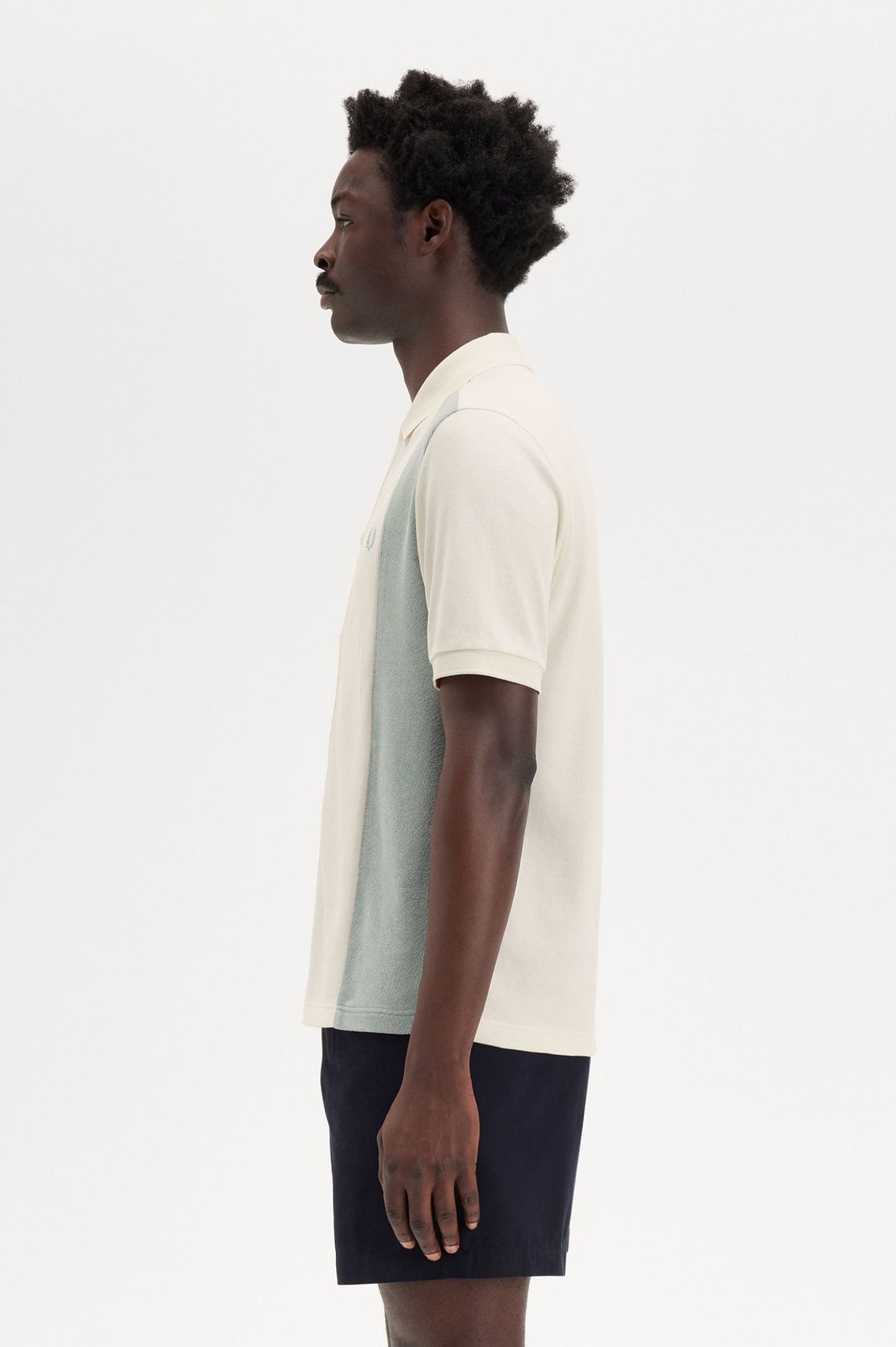 Fred Perry Towelling Panel Polo Shirt