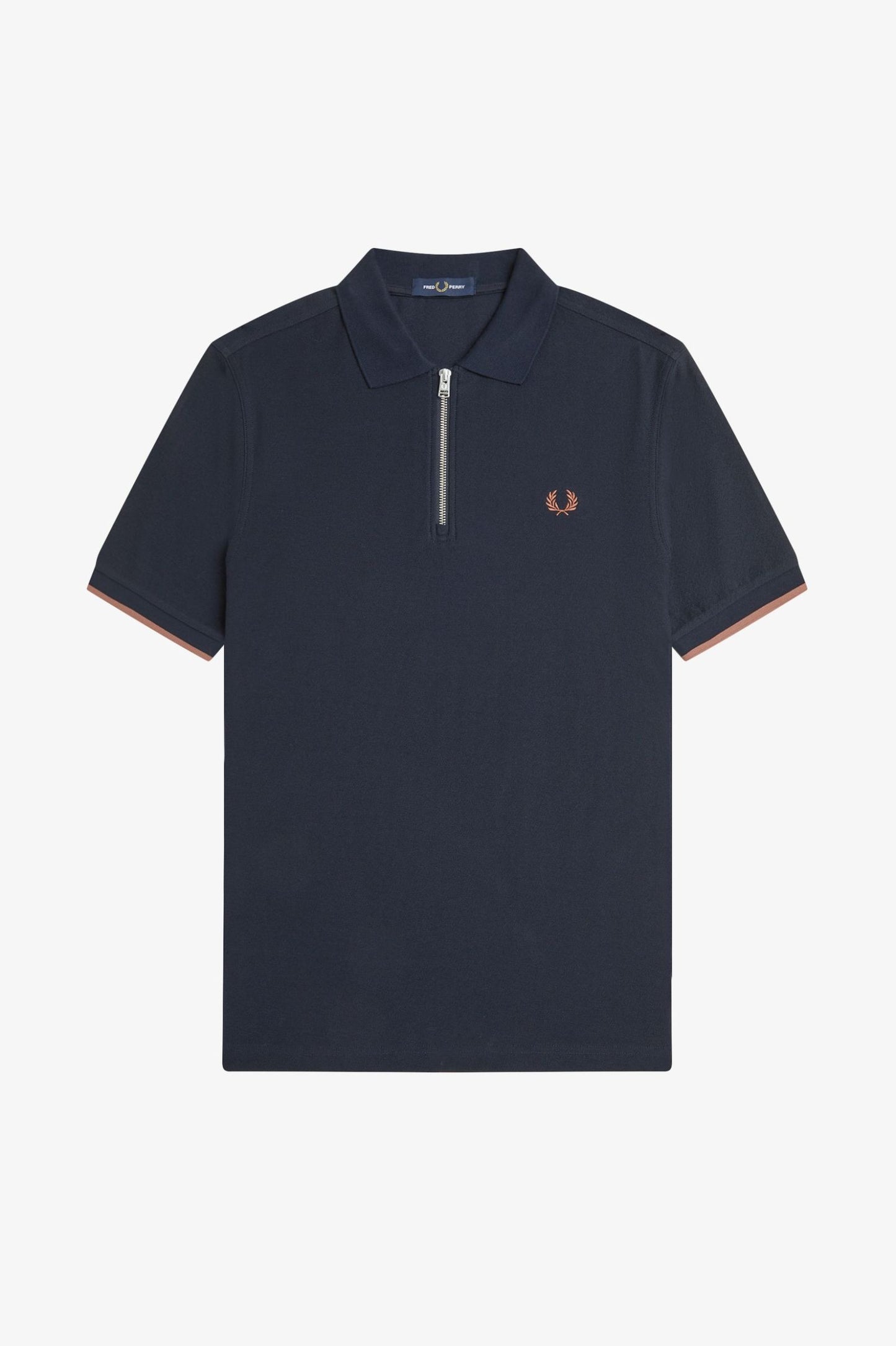 Fred Perry Crepe Piqué Zip Neck Shirt