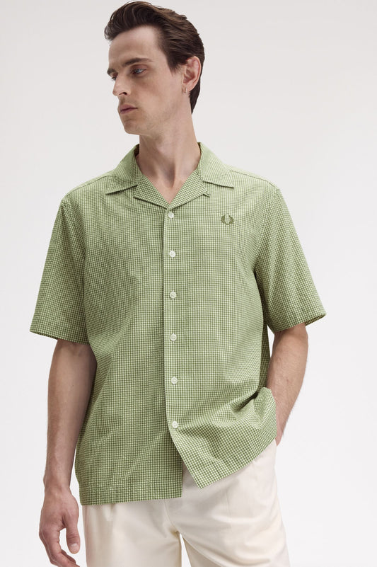 Fred Perry Microgingham Seersucker Shirt