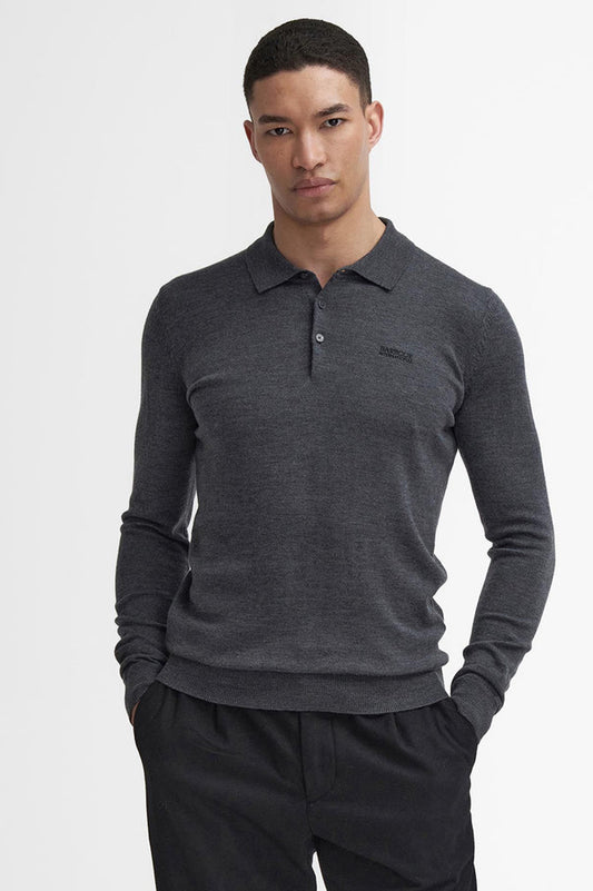 Barbour International Merlin Merino Polo Jumper